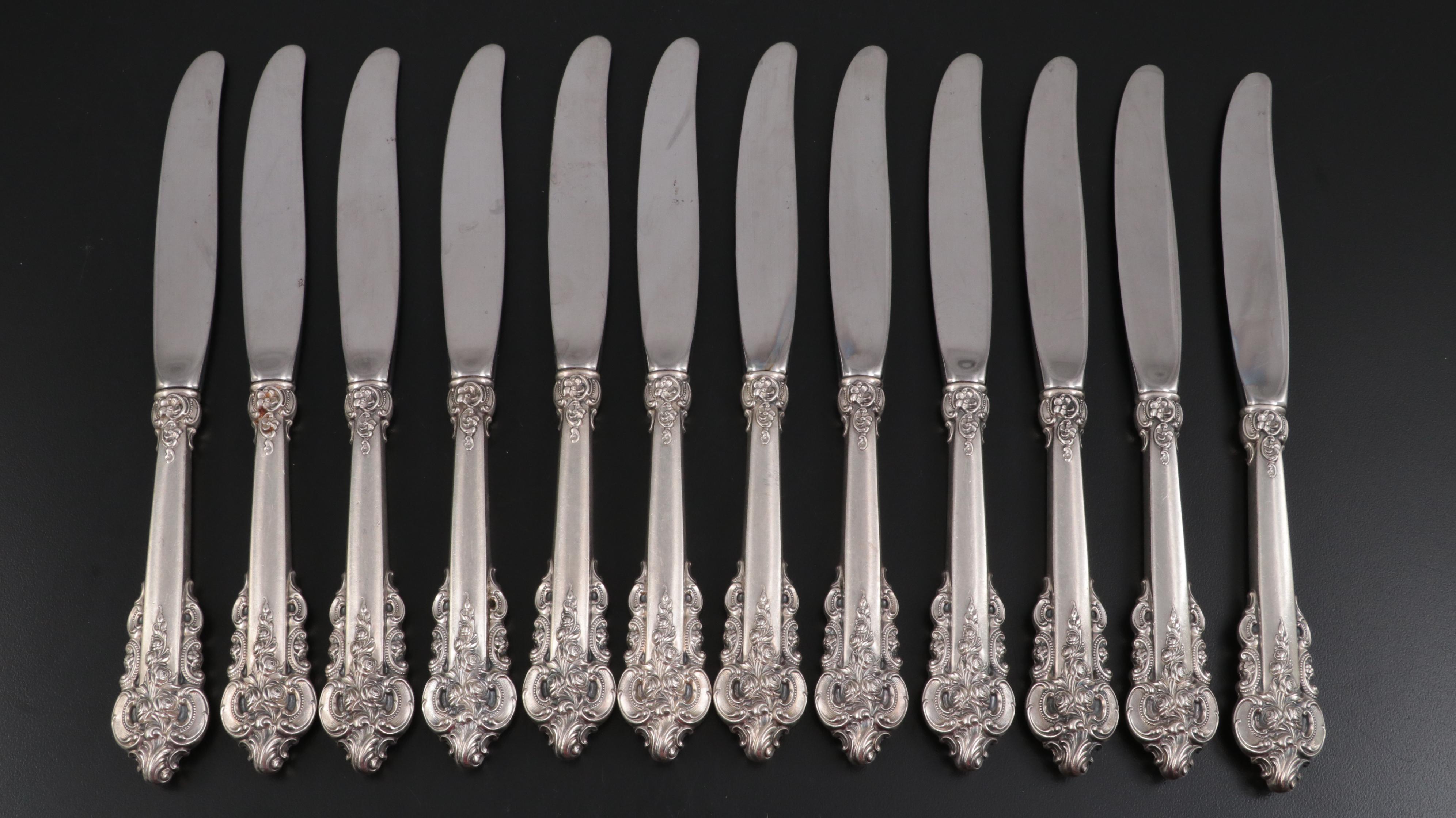Wallace "Grande Baroque" Sterling Silver Flatware and Serving Utensils