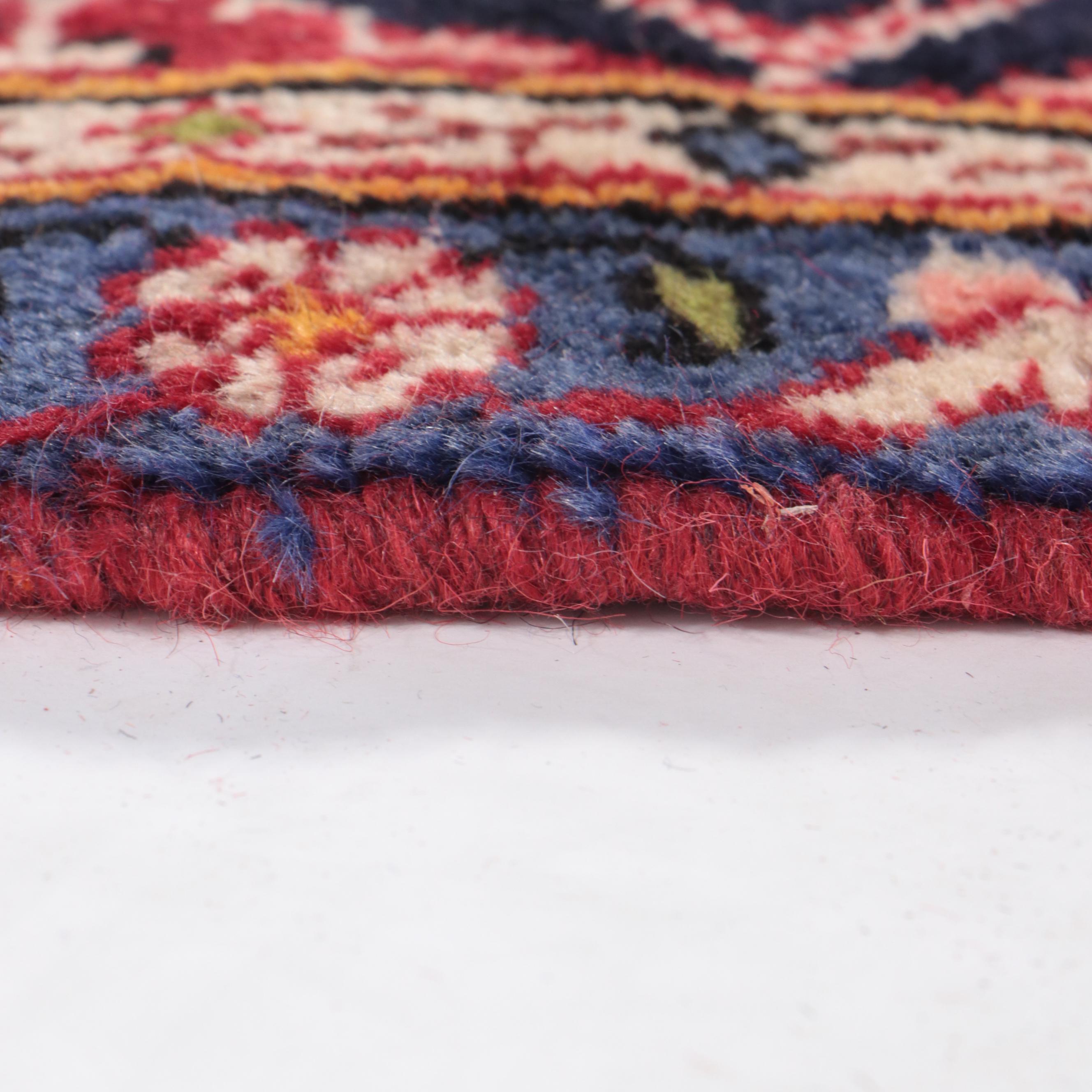 7'10 x 11'5 Hand-Knotted Persian Kashan Area Rug