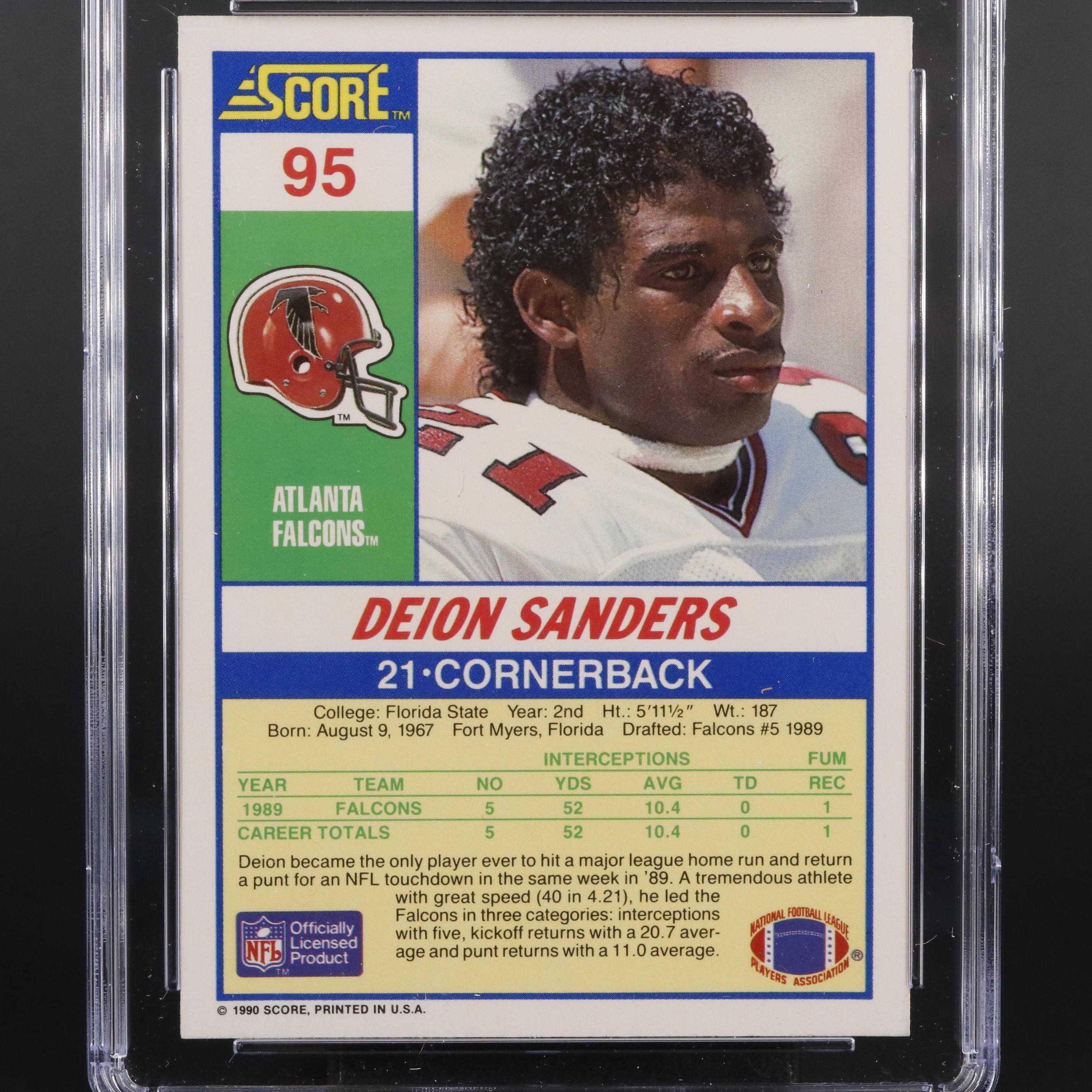 1990 Score Deion Sanders CSG 8.5 95 EBTH