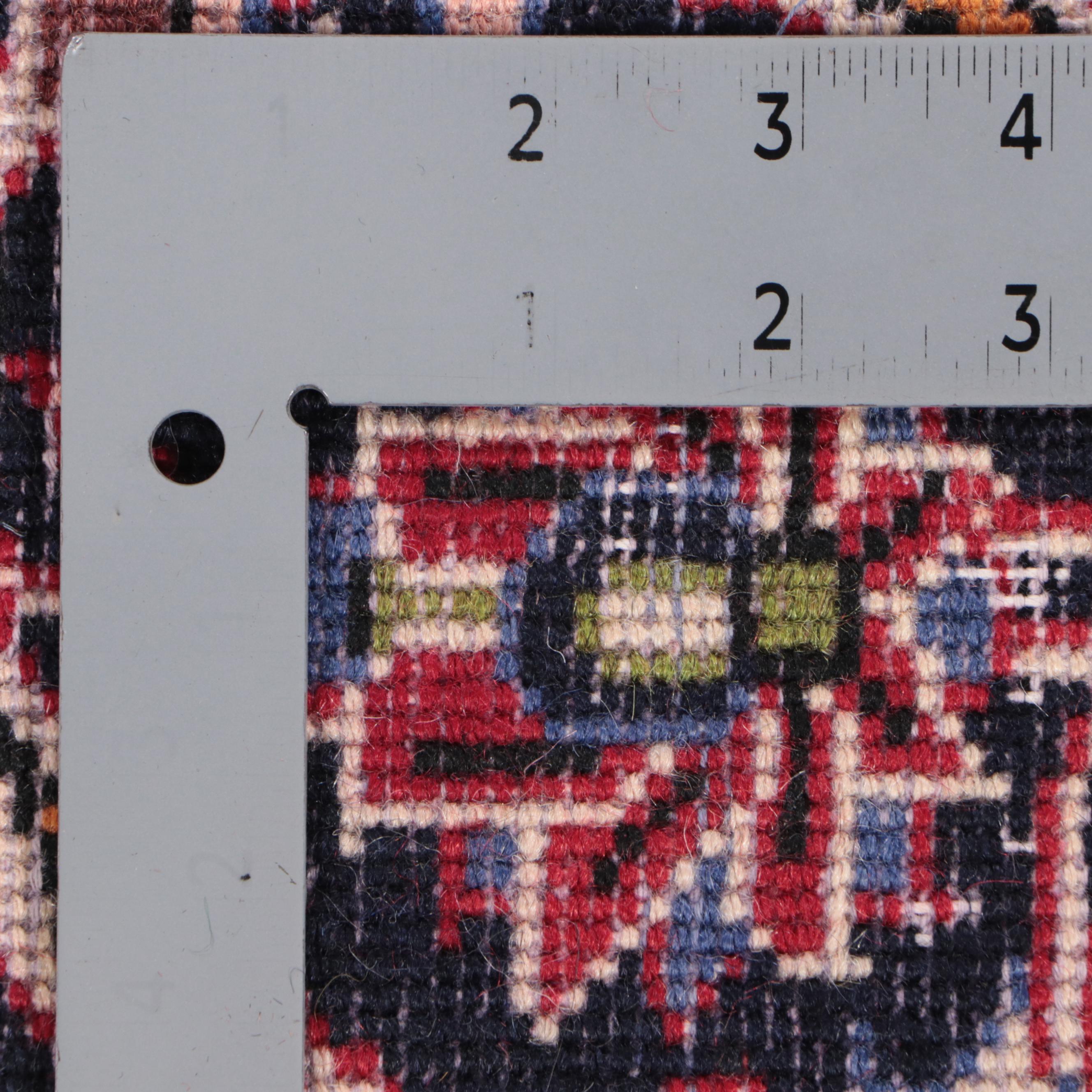 7'10 x 11'5 Hand-Knotted Persian Kashan Area Rug