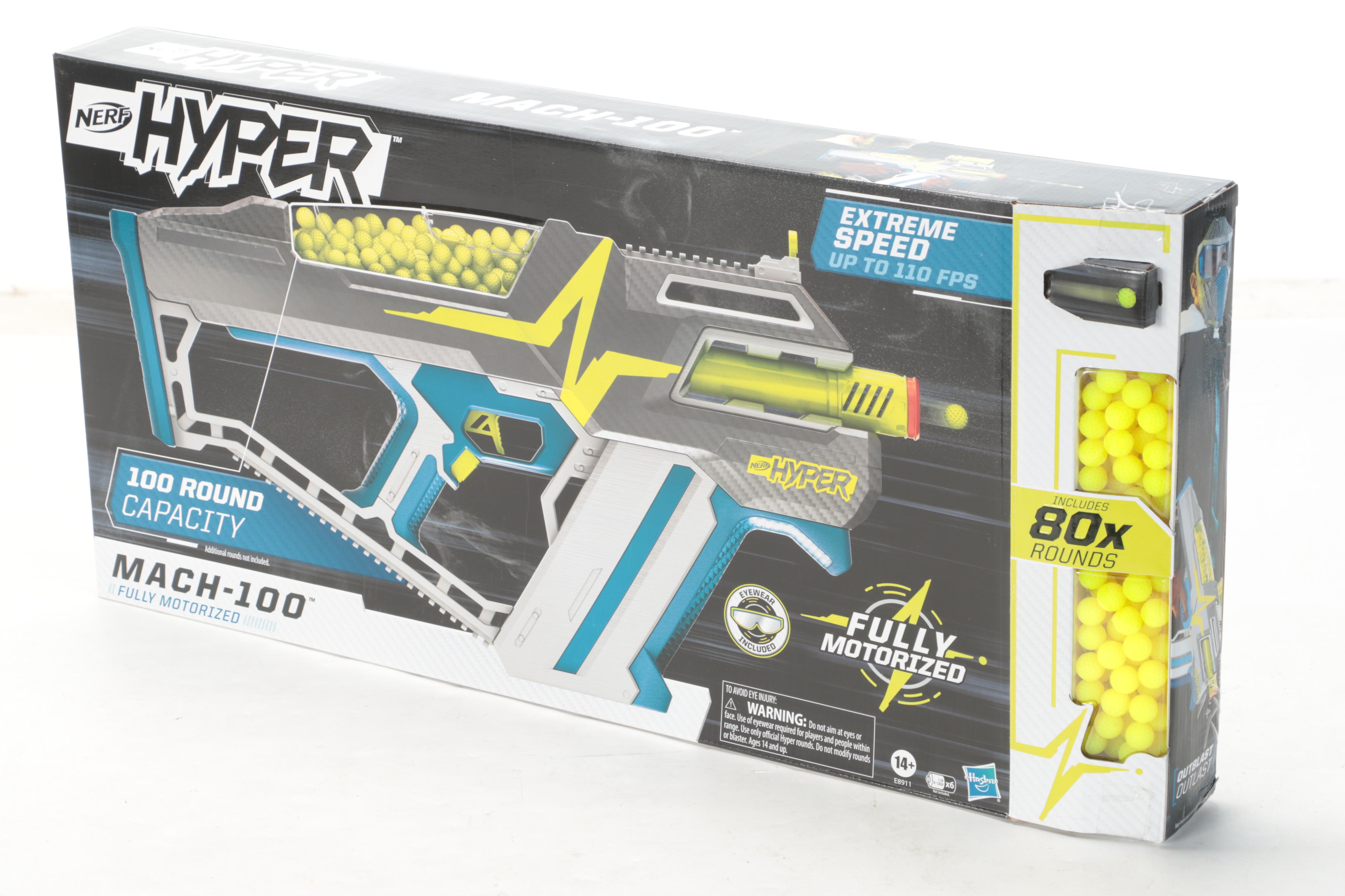 NERF Hyper Mach-100 Fully Motorized Blasters