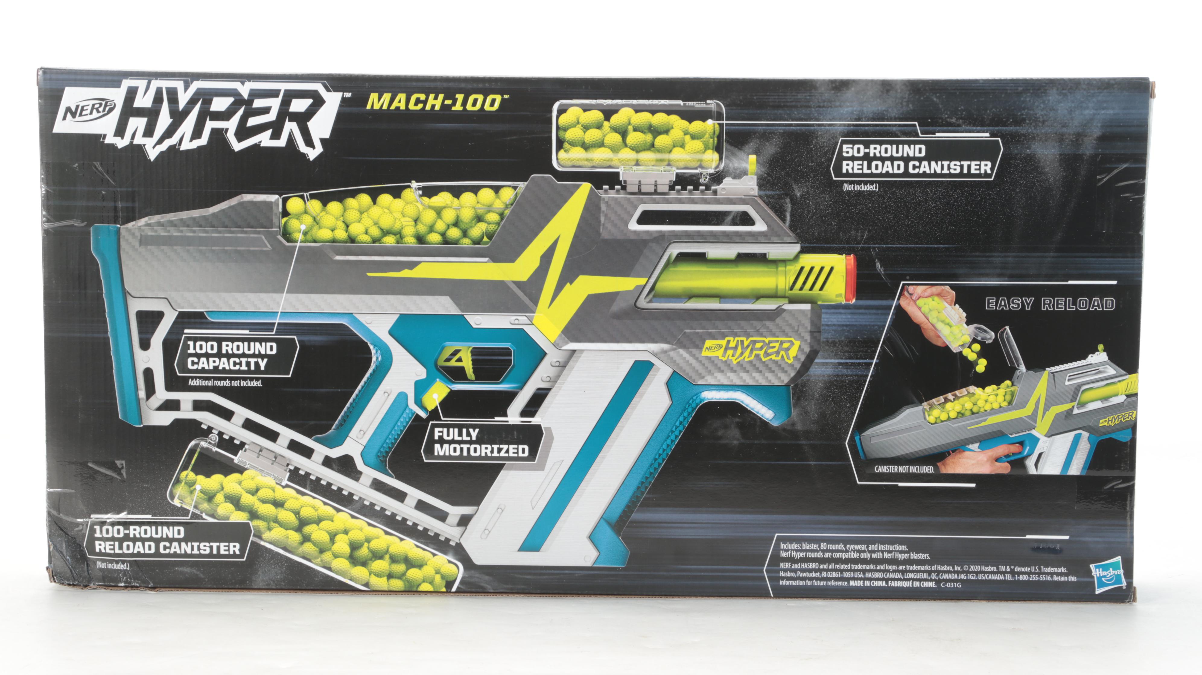 NERF Hyper Mach-100 Fully Motorized Blasters