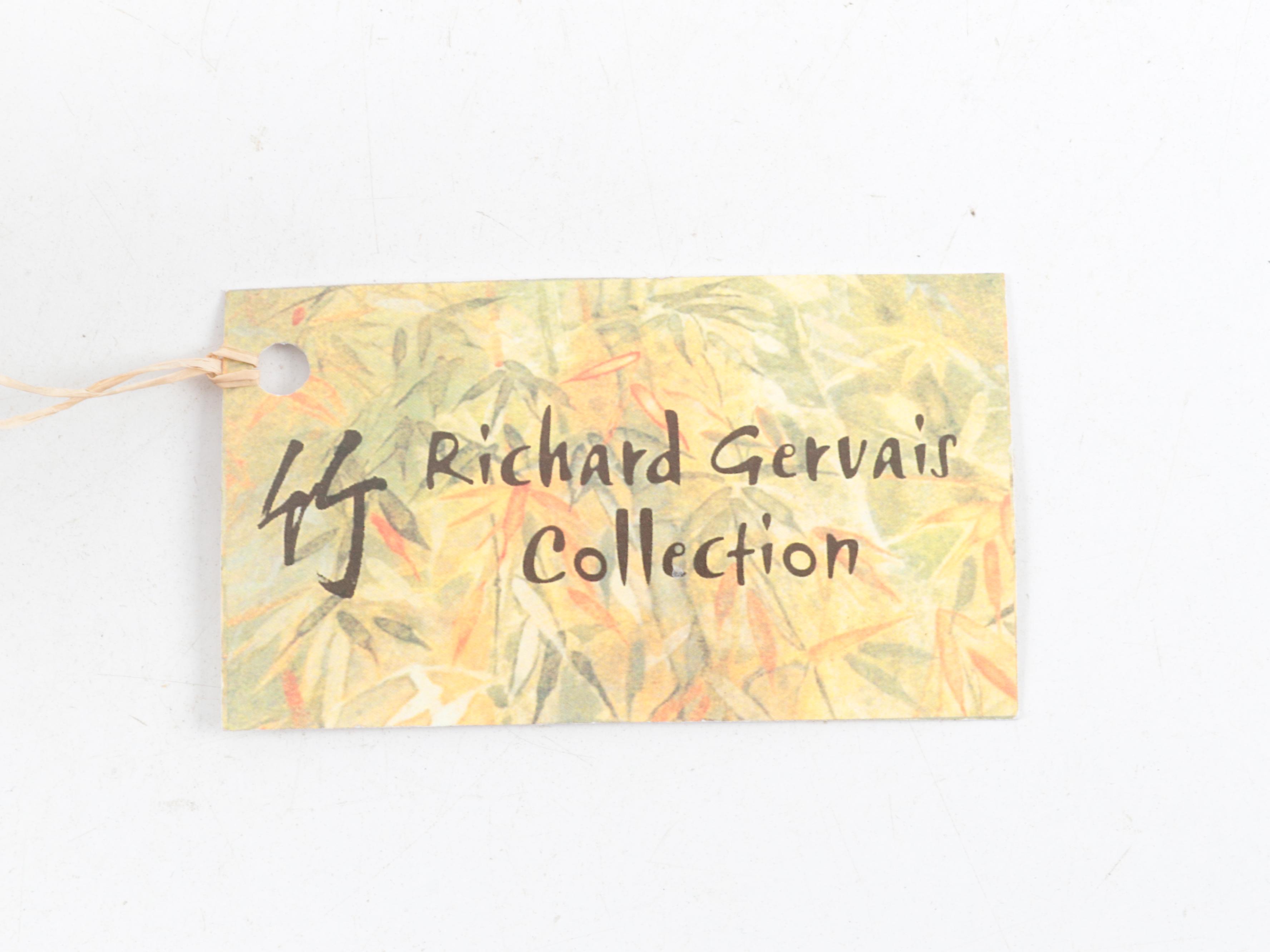 Indian Ganesh Textile Panel and Teak Knee Rests, Japanese Satsuma Wall Pocket