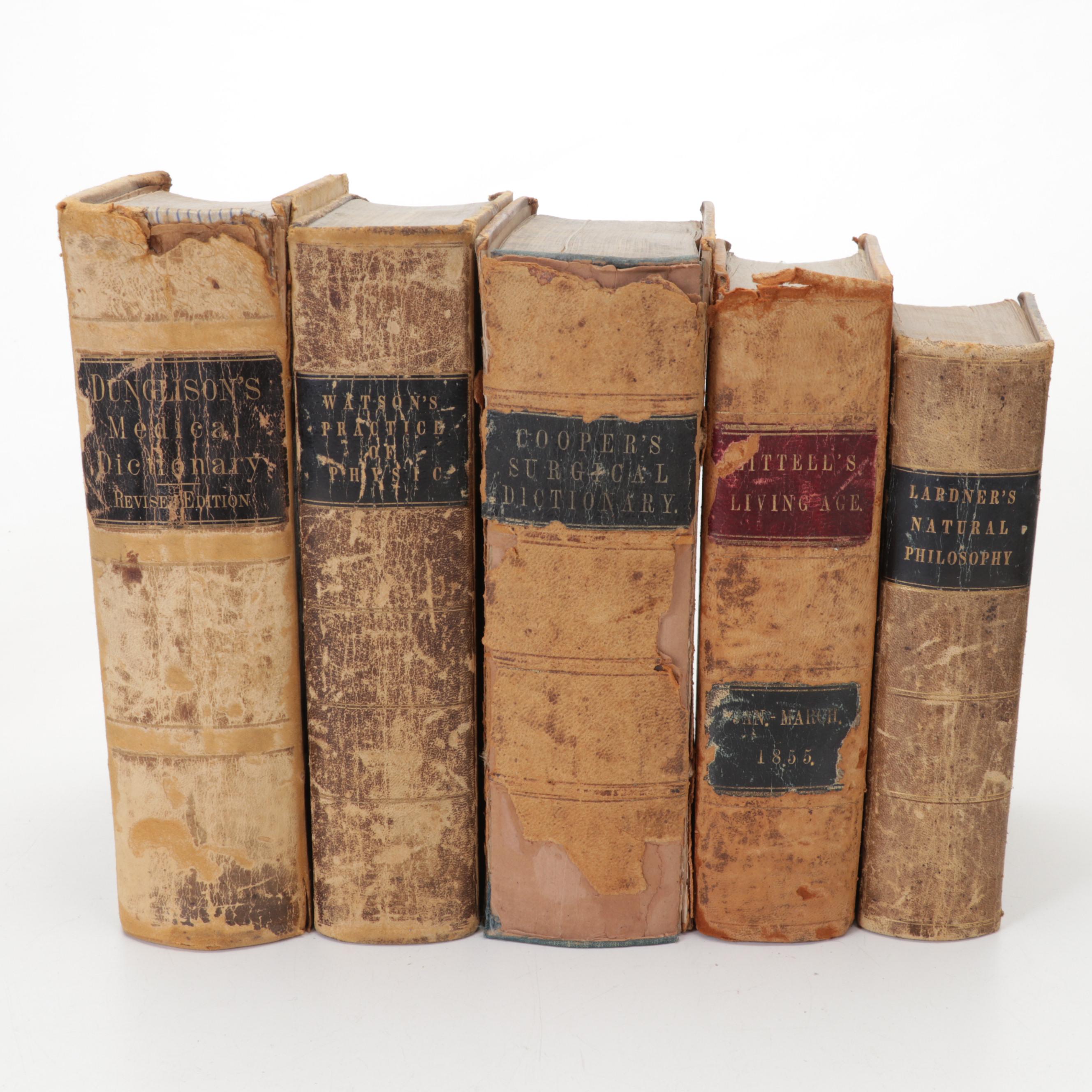 Medical Books, Troemner Tabletop Scale, Copper Spittoon, Kettle, and More