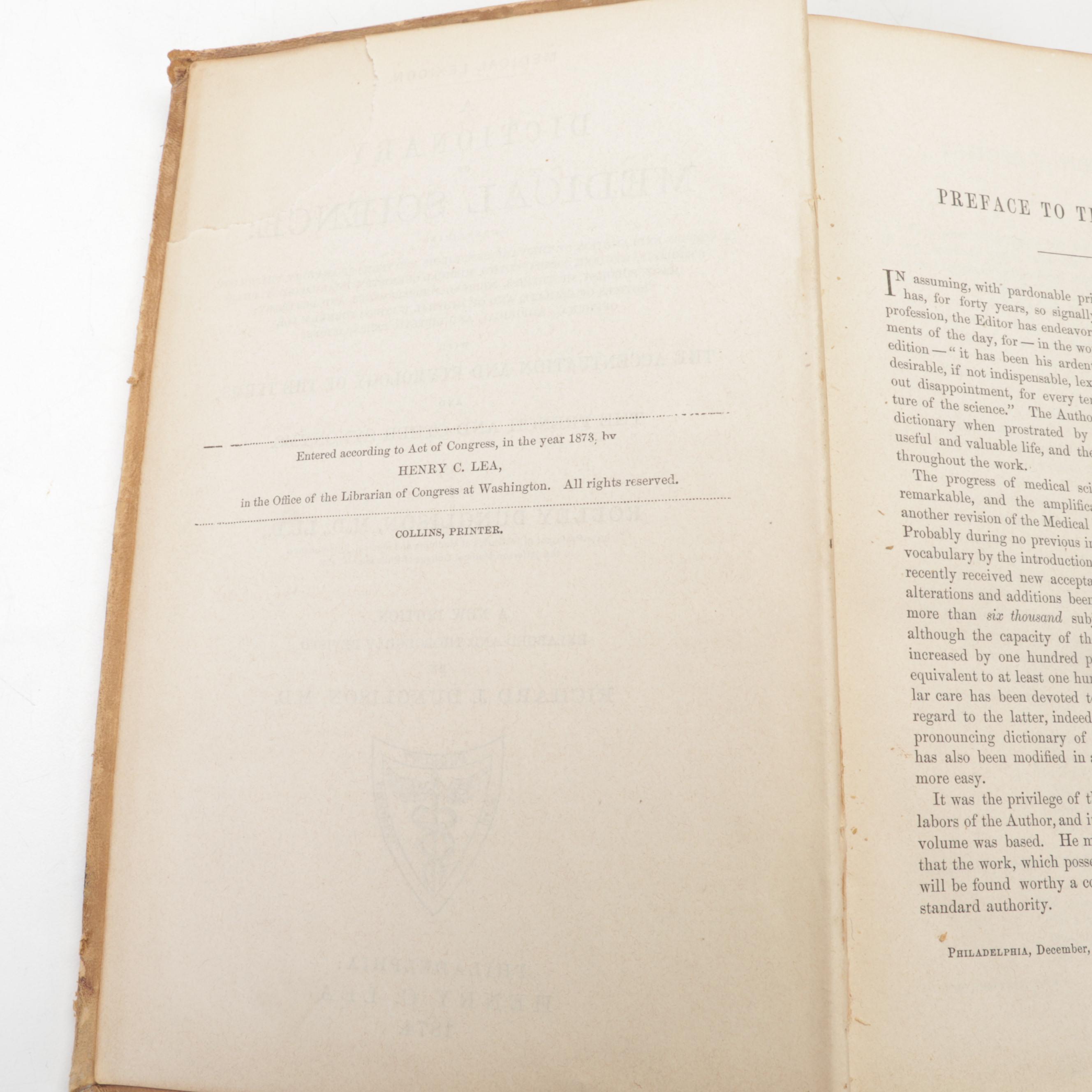 Medical Books, Troemner Tabletop Scale, Copper Spittoon, Kettle, and More