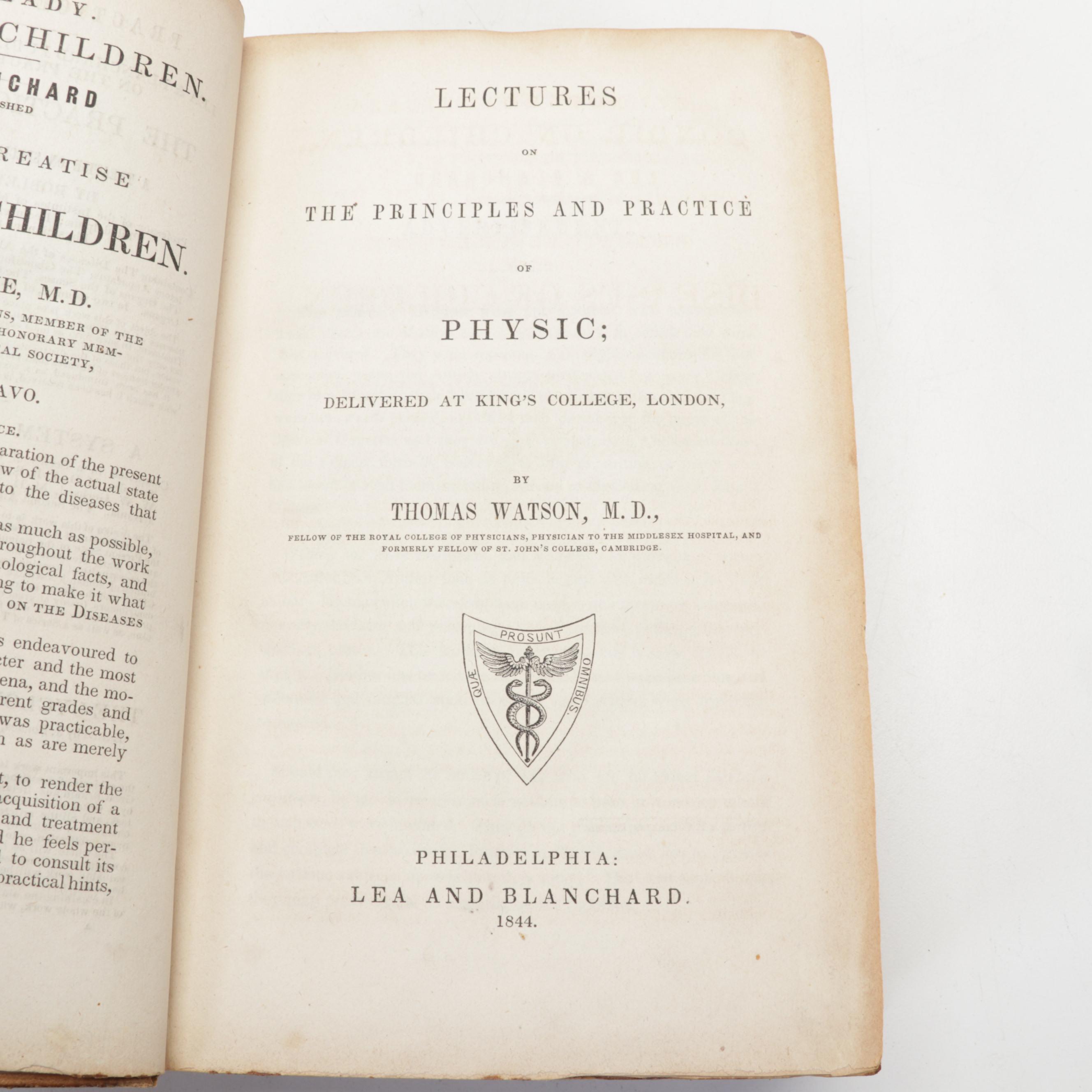 Medical Books, Troemner Tabletop Scale, Copper Spittoon, Kettle, and More