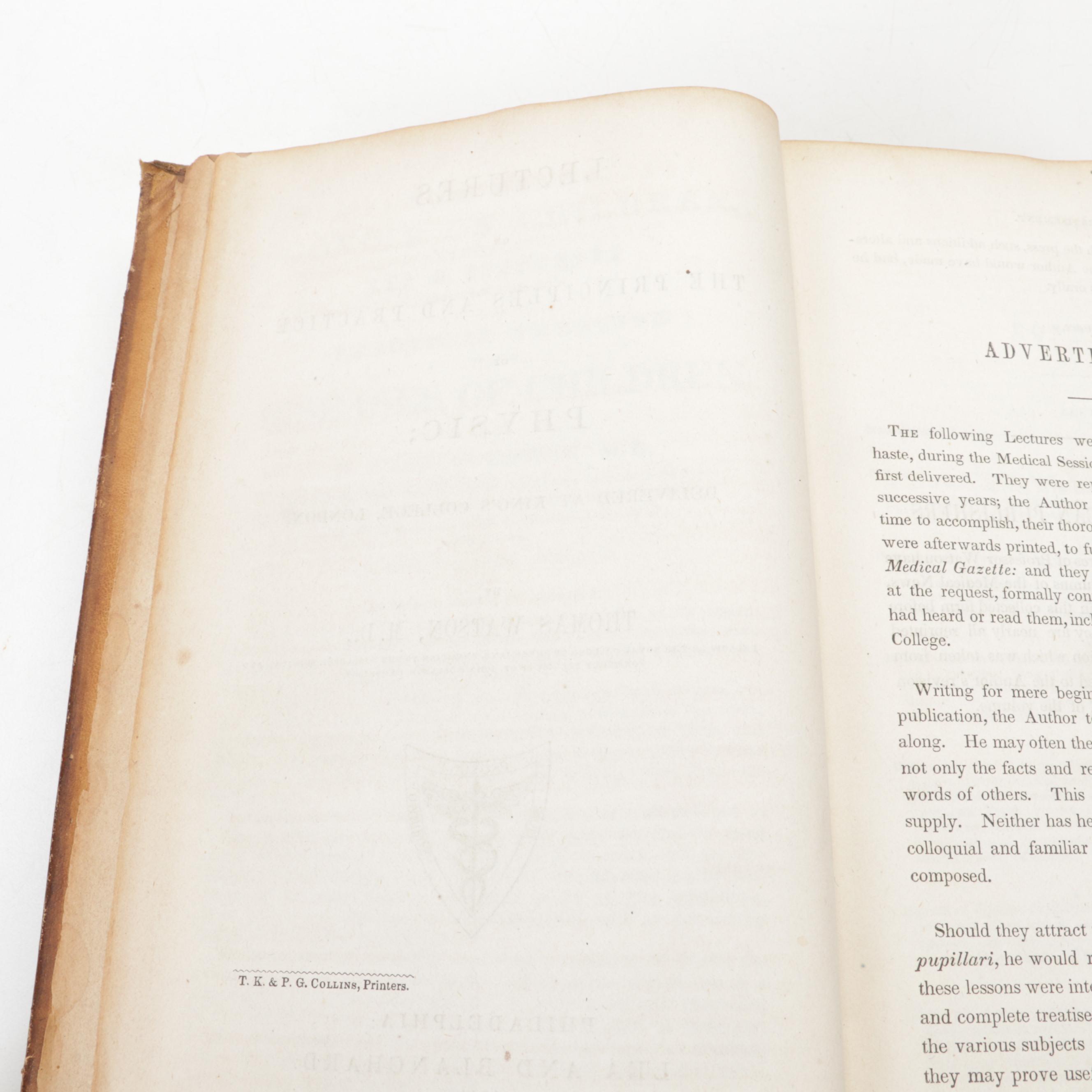 Medical Books, Troemner Tabletop Scale, Copper Spittoon, Kettle, and More