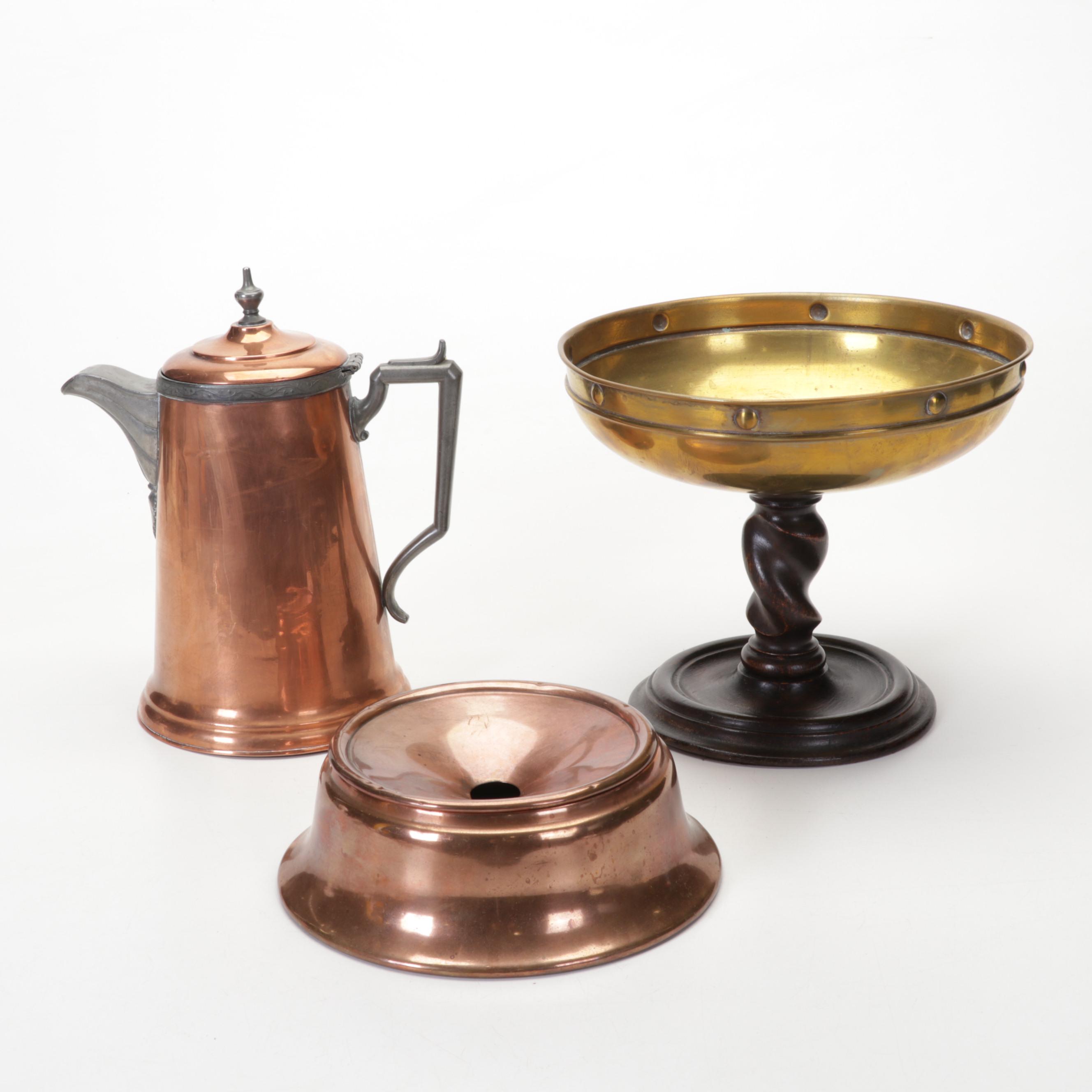 Medical Books, Troemner Tabletop Scale, Copper Spittoon, Kettle, and More