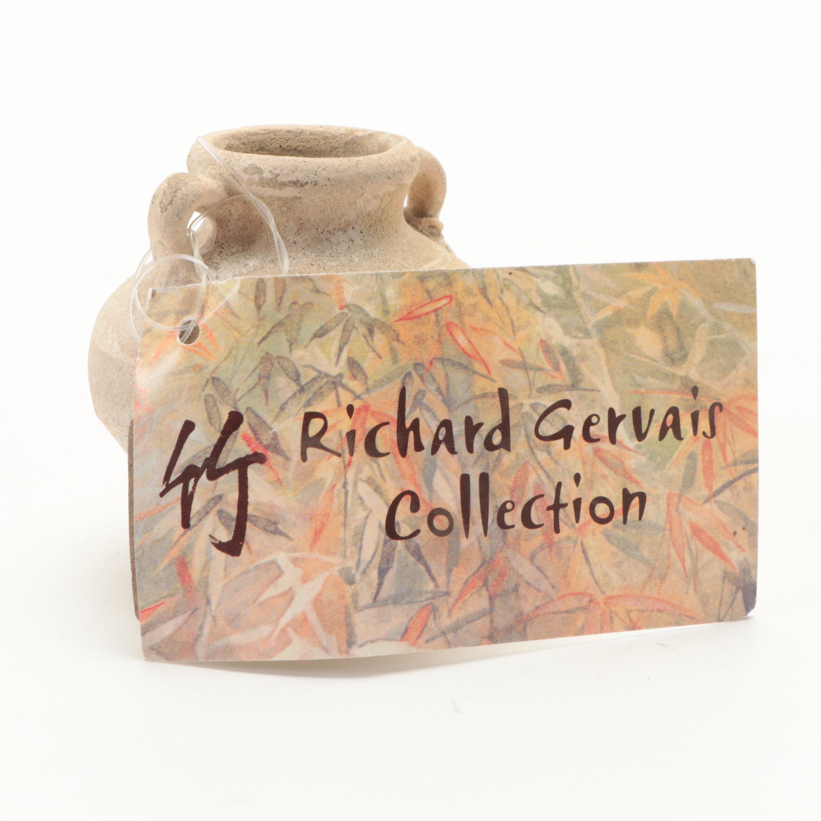 Pair of Marine Recovered Thai Sawankhalok Celadon Glaze Ceramic Jarlets, Antique