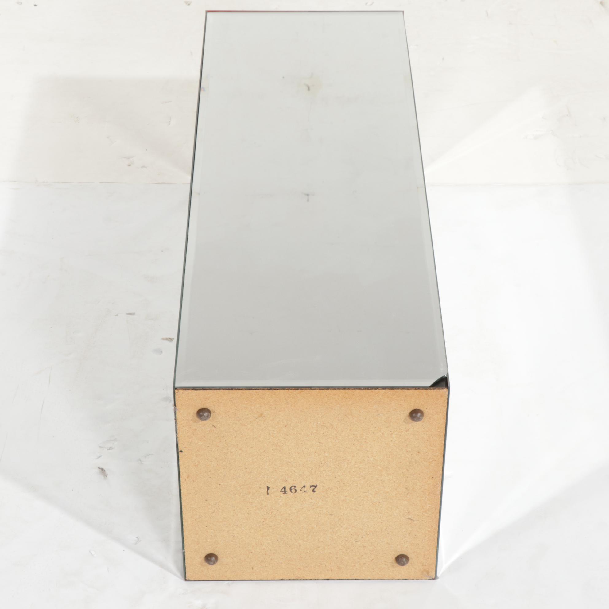 Mirrored Square Pedestal, 21st Century