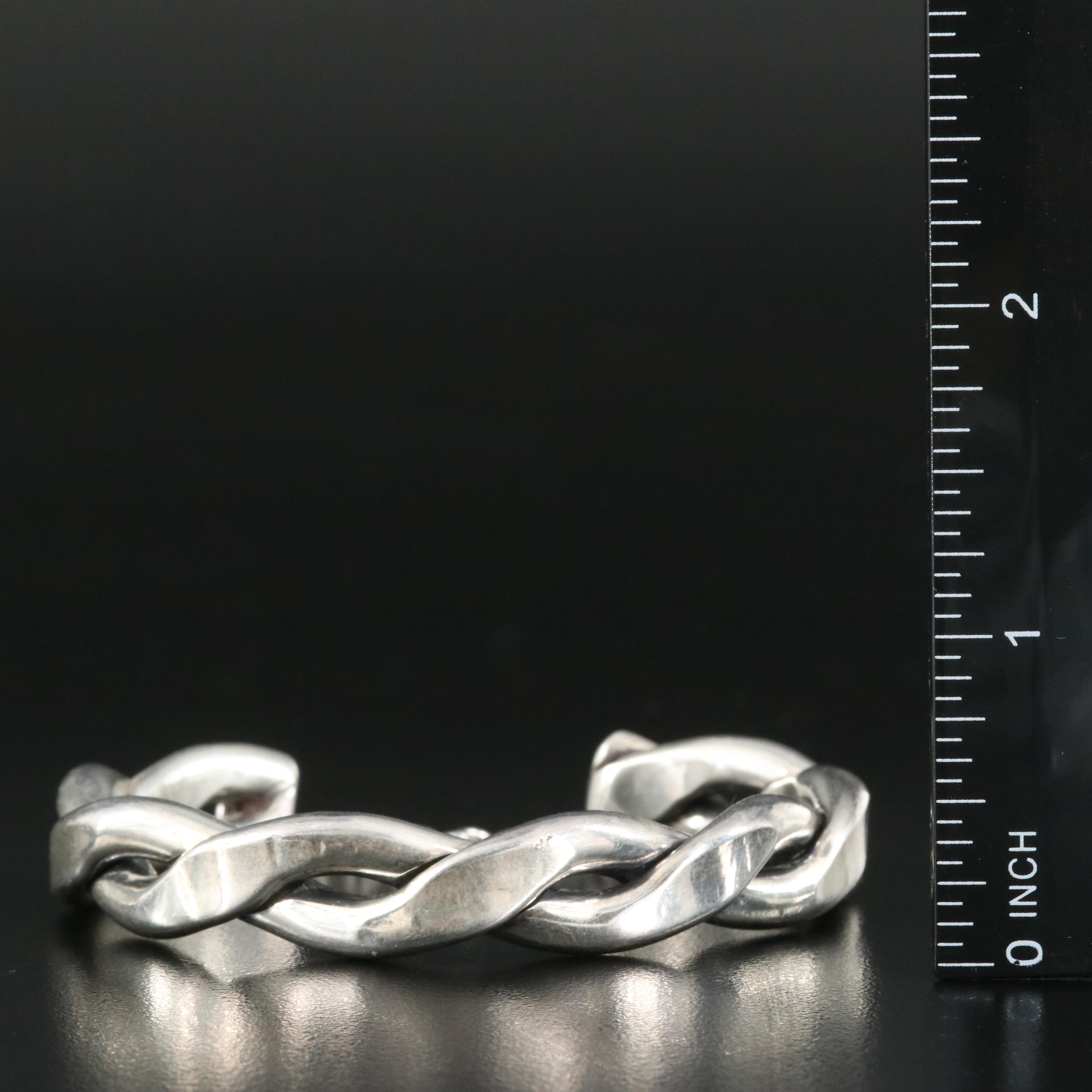 Sterling Braided Wire Bracelets