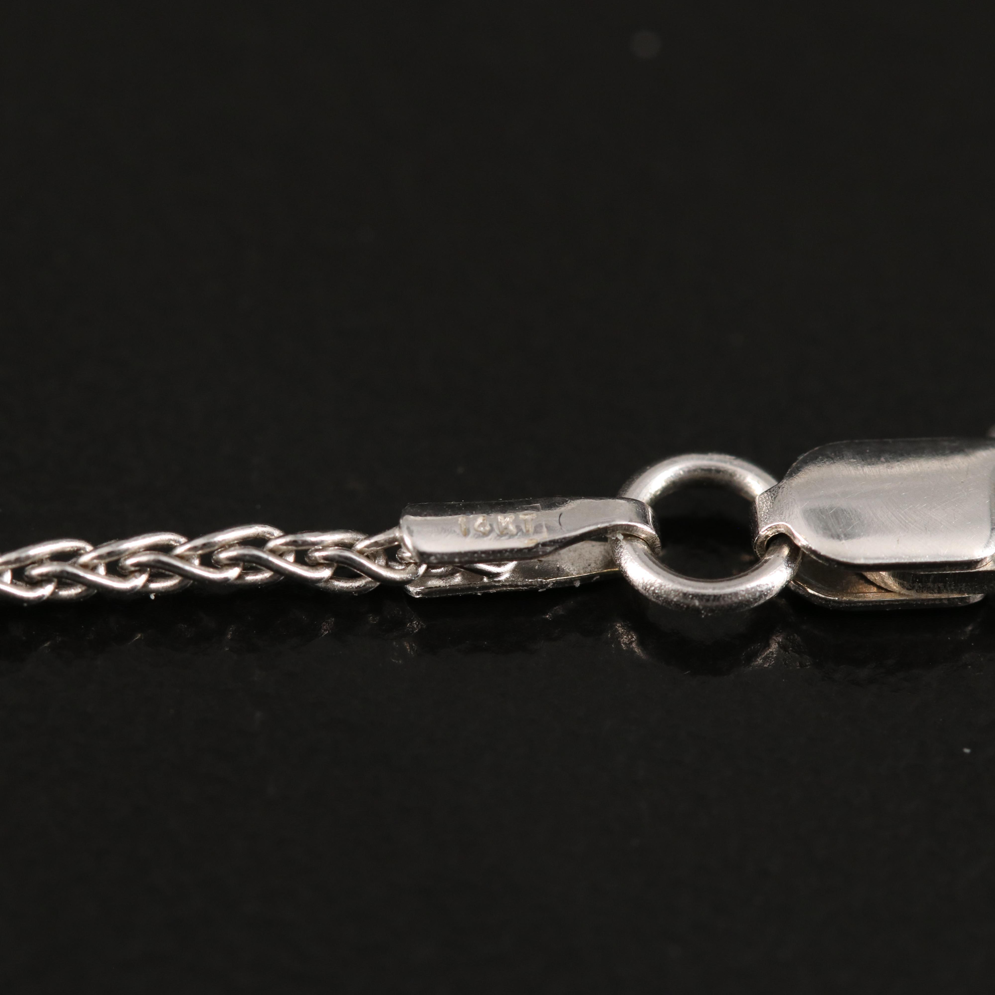 14K Turquoise and Diamond Flower Necklace