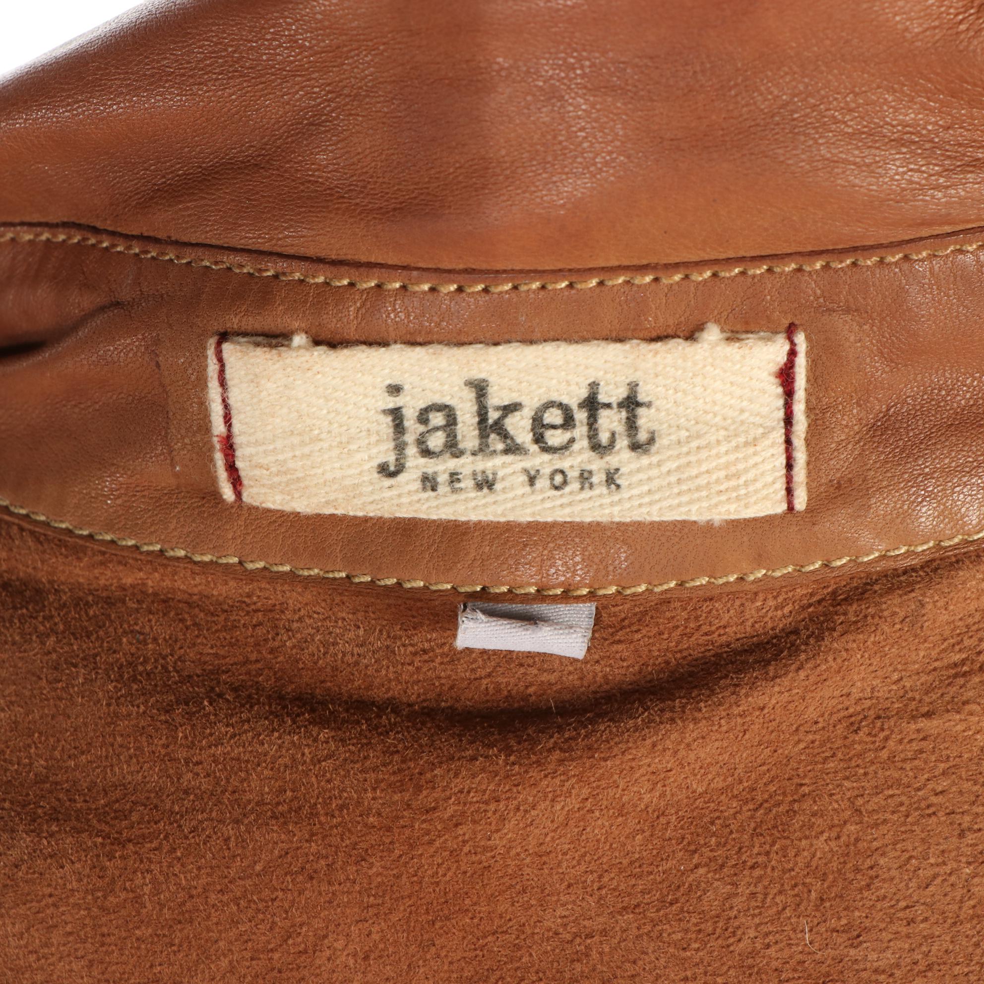 Jakett Brown Leather Motorcycle Jacket