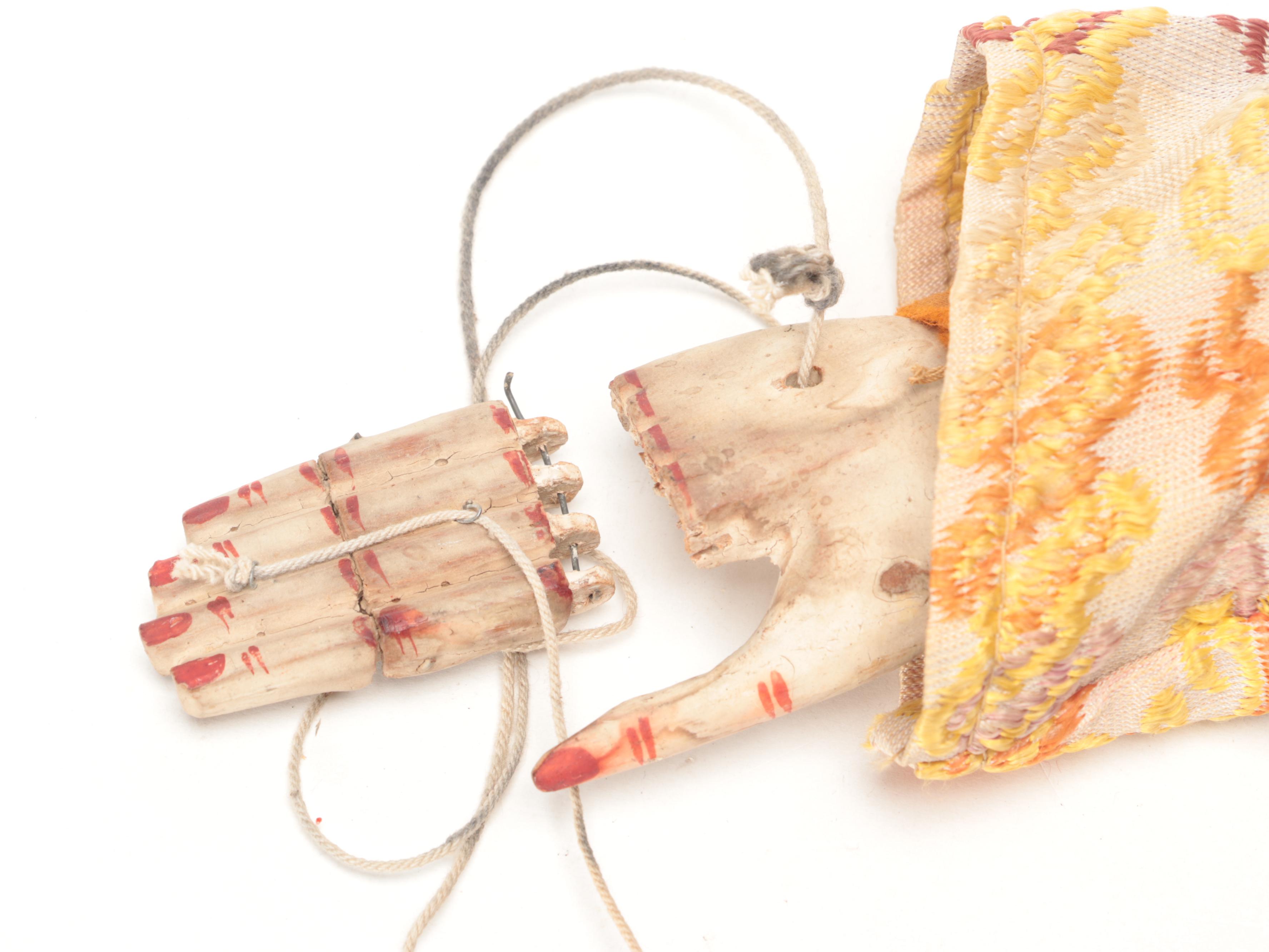 Southeast Asian Carved Wood Marionette