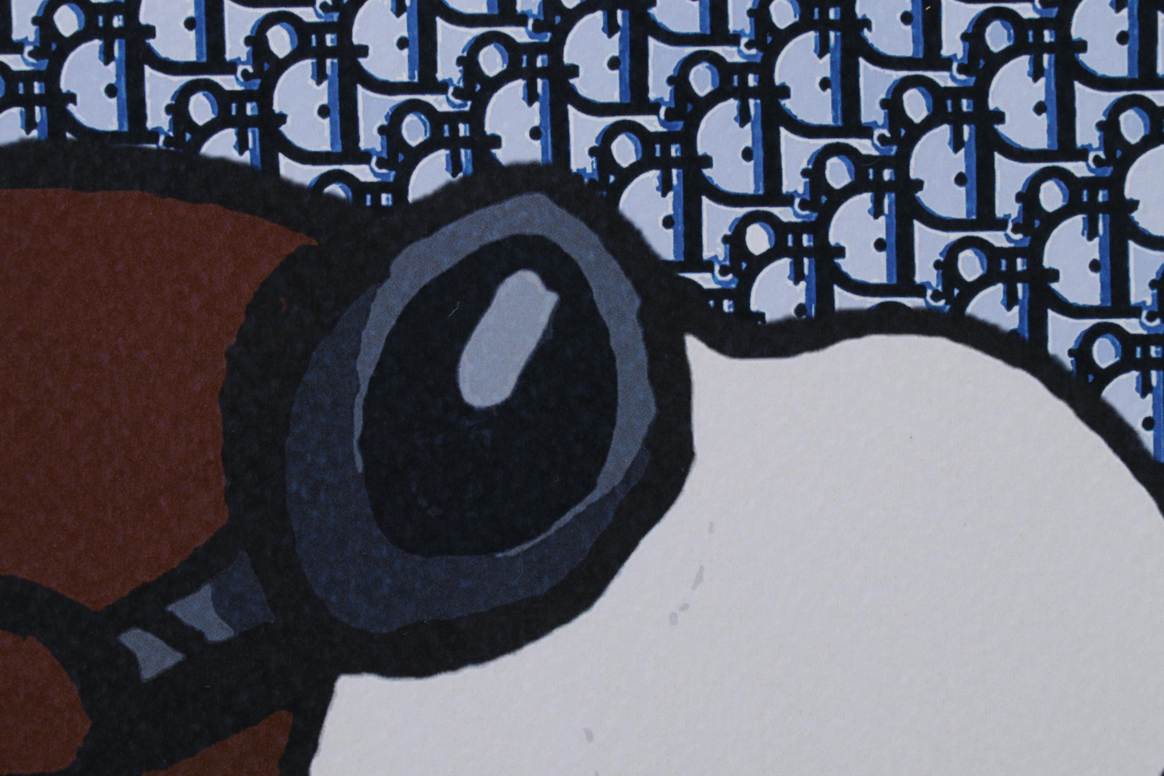 Death NYC Pop Art Graphic Print Homage To Dior Featuring Snoopy, 2022