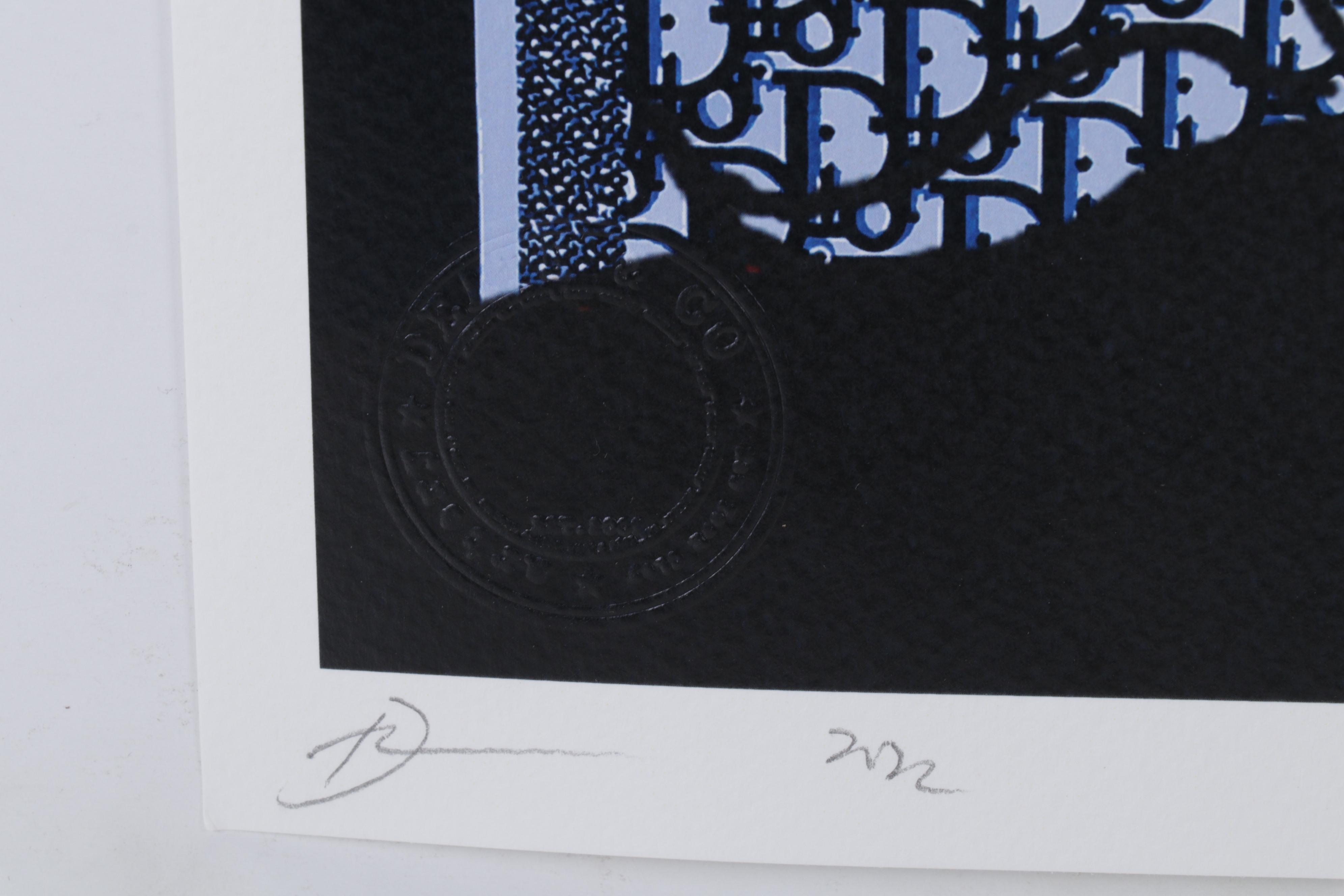 Death NYC Pop Art Graphic Print Homage To Dior Featuring Snoopy, 2022