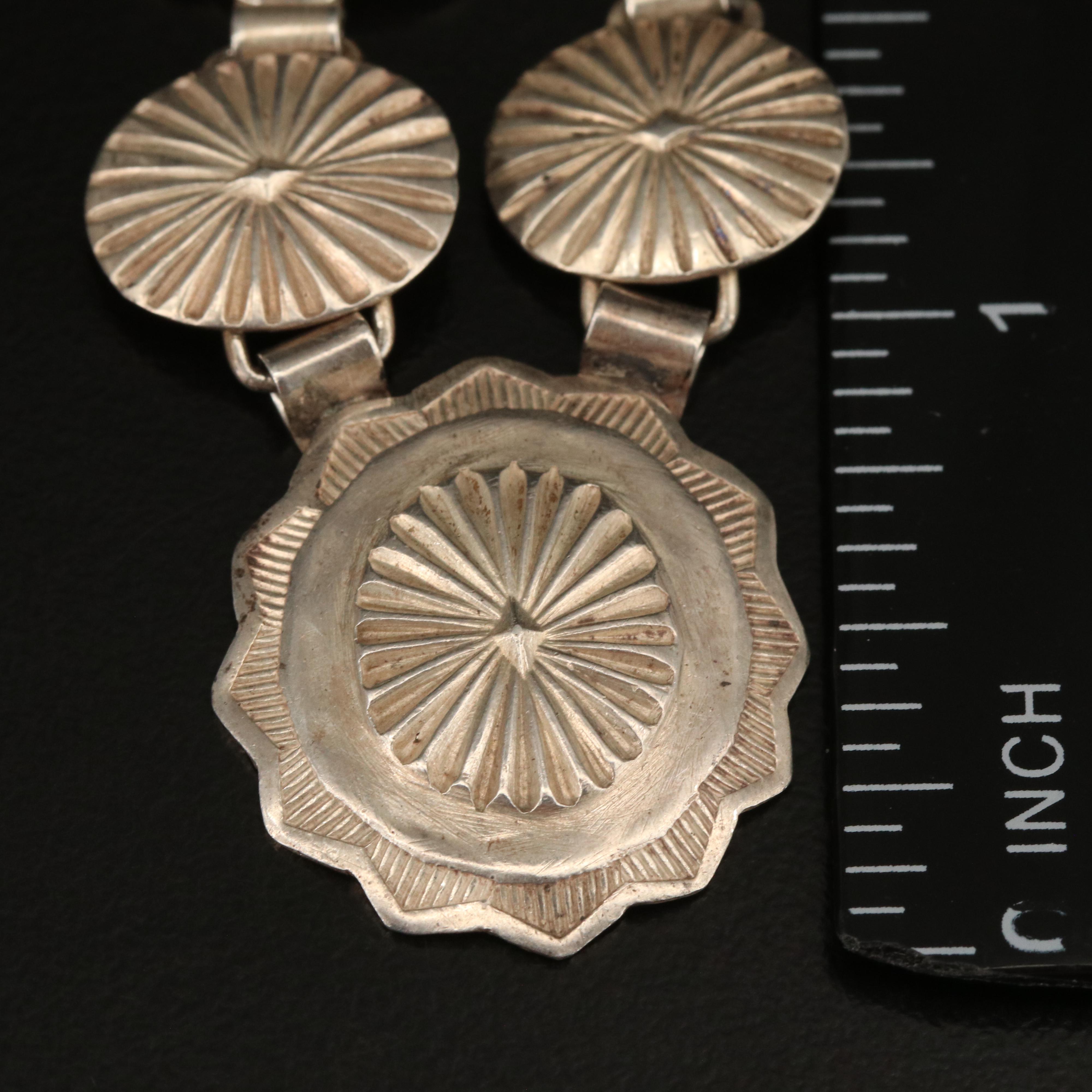 Sterling Concho Necklace