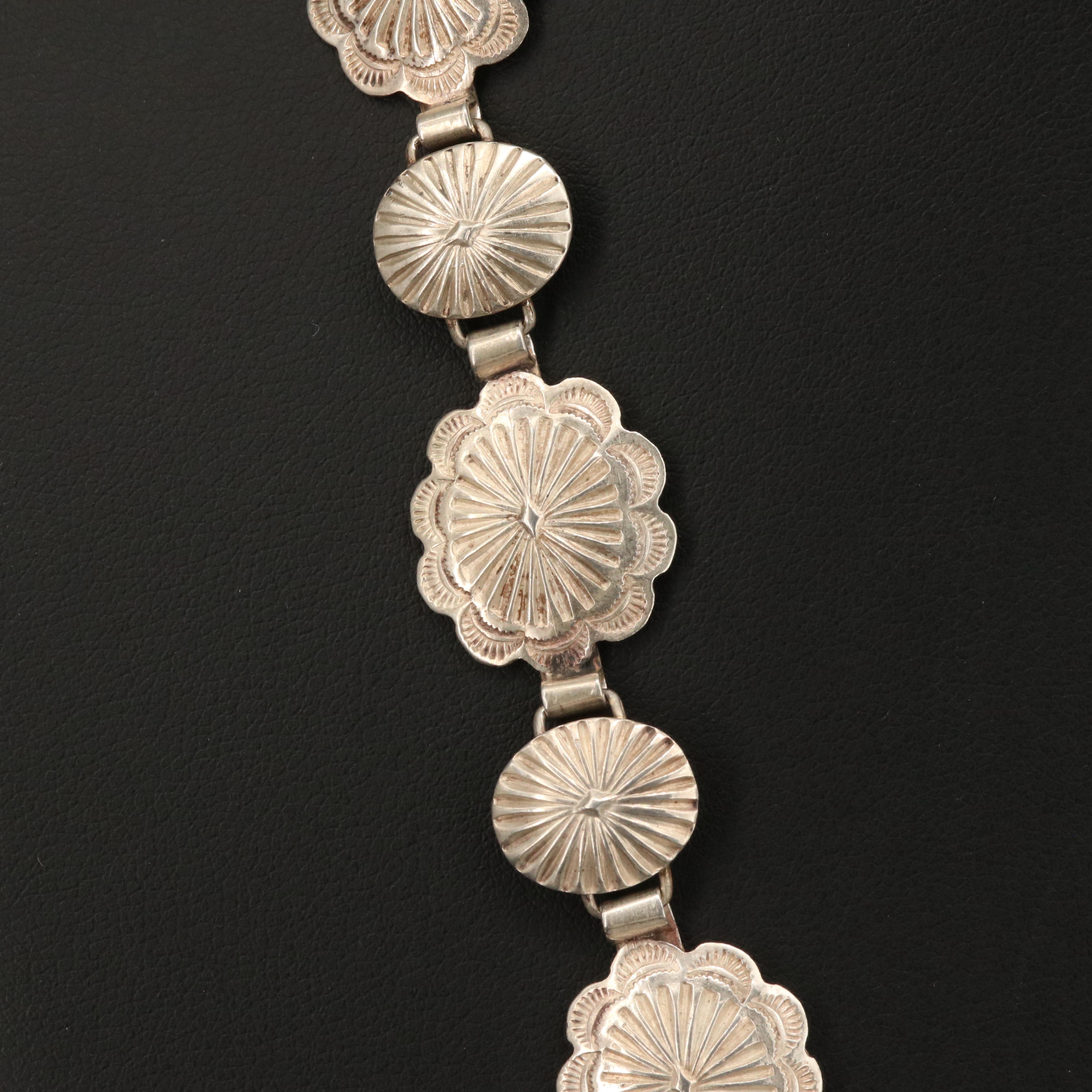 Sterling Concho Necklace