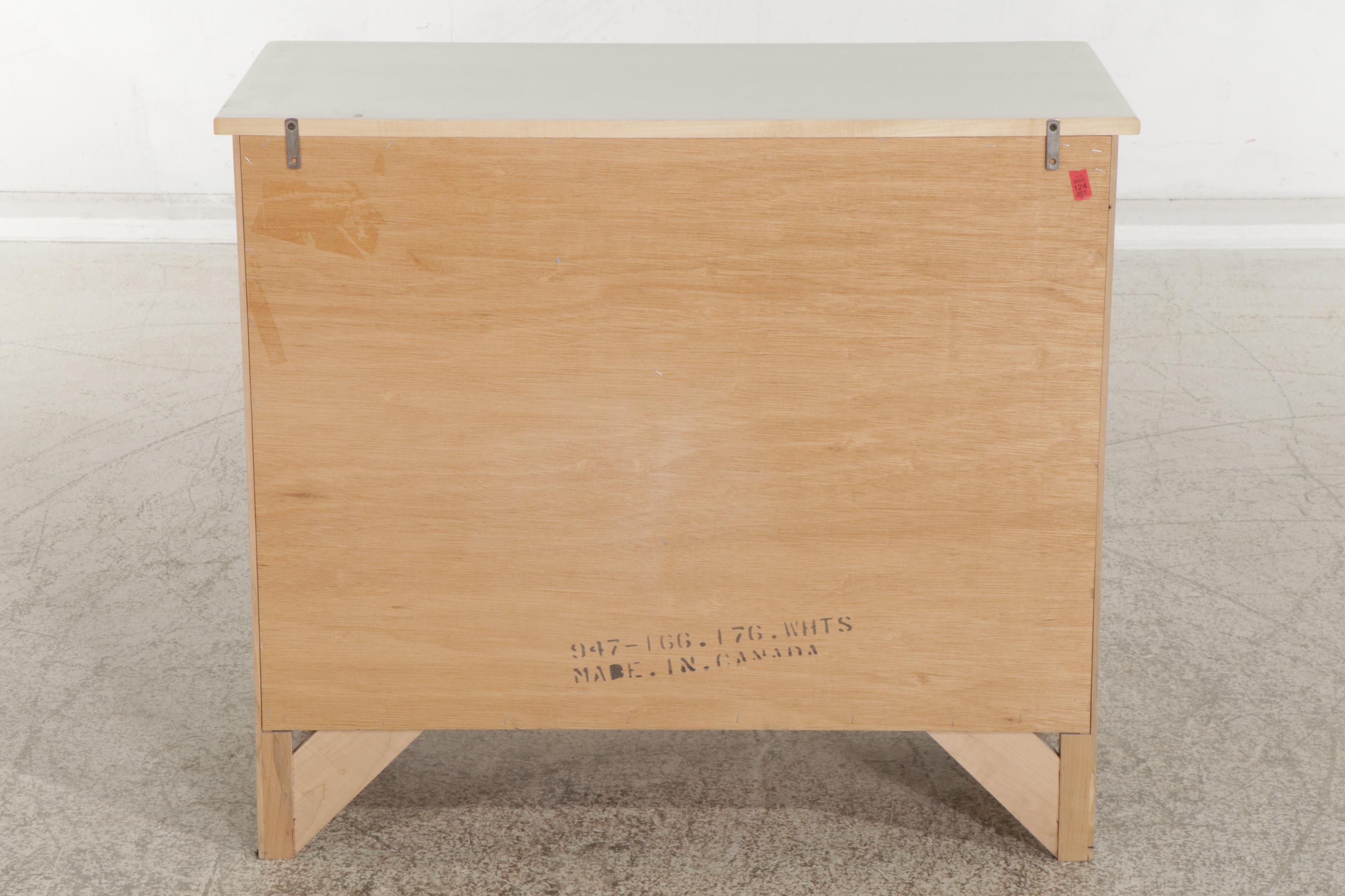 Durham Furniture White Painted Wood Chest of Drawers, 21st Century