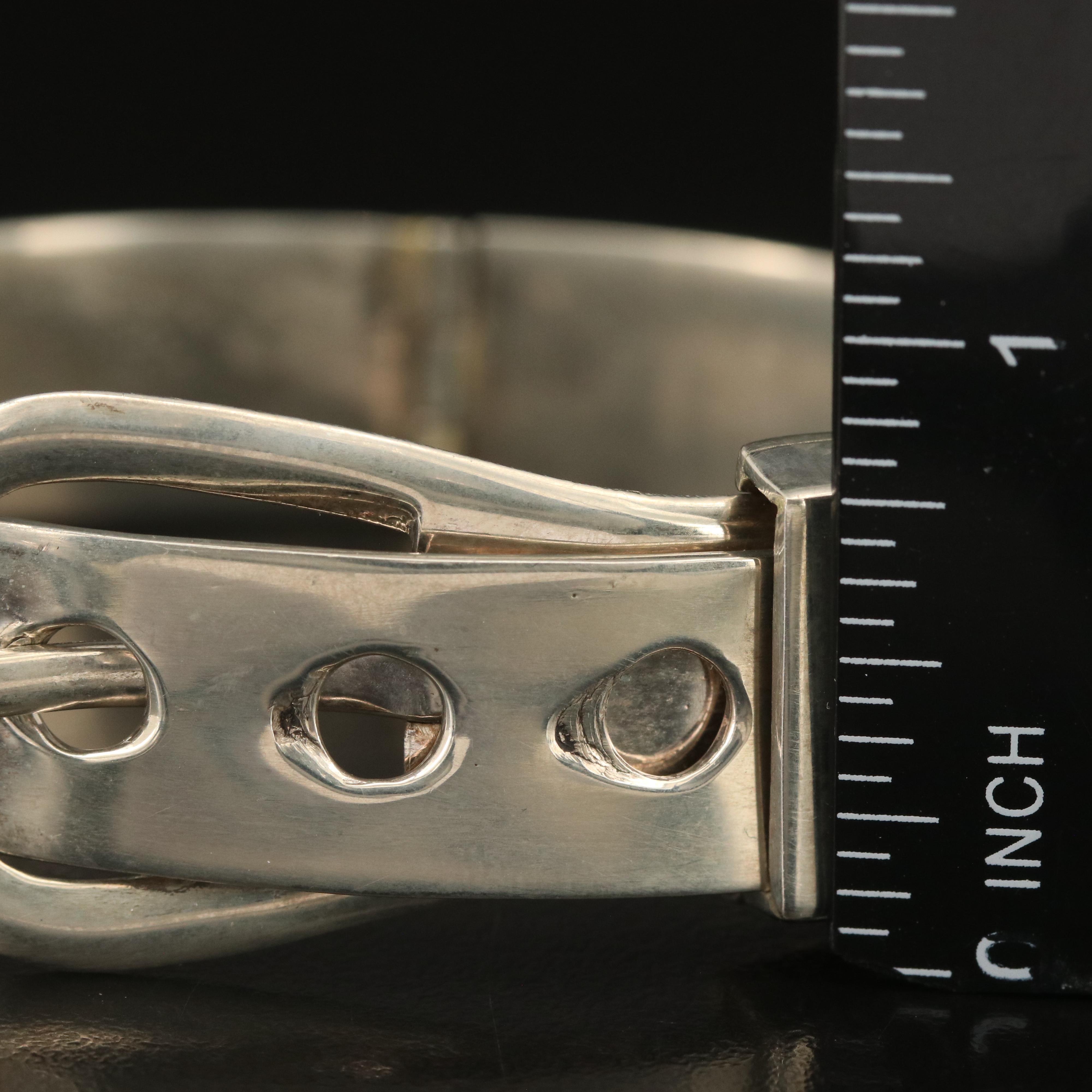 Vintage Sterling Buckle Bracelet