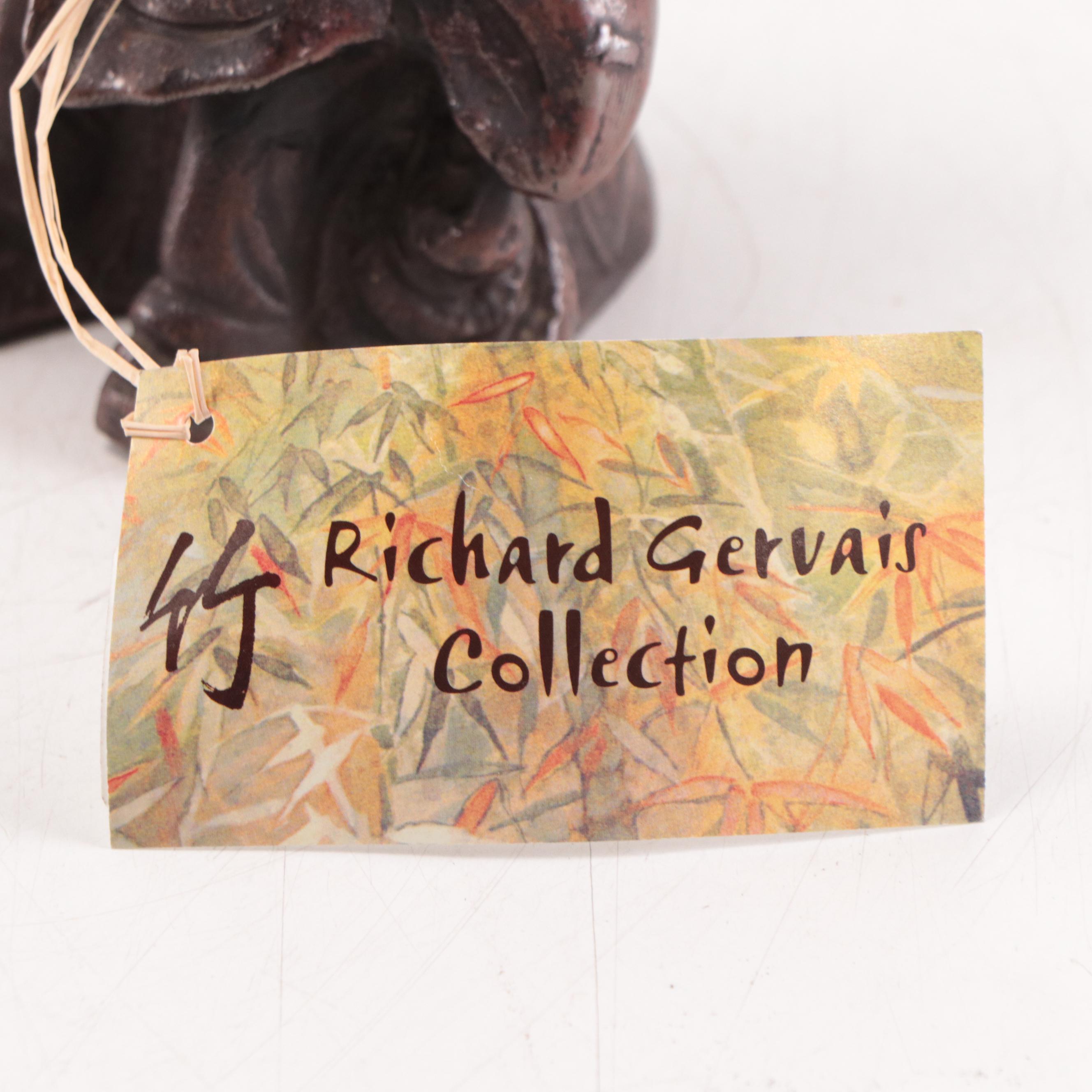 Japanese Bizen Ware Pottery Jurojin Figurine