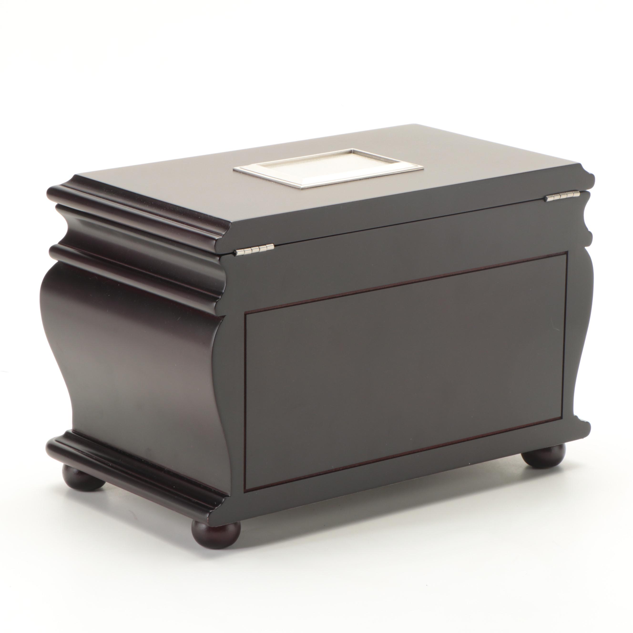Things Remembered Espresso Finish Three-Drawer Jewelry Box