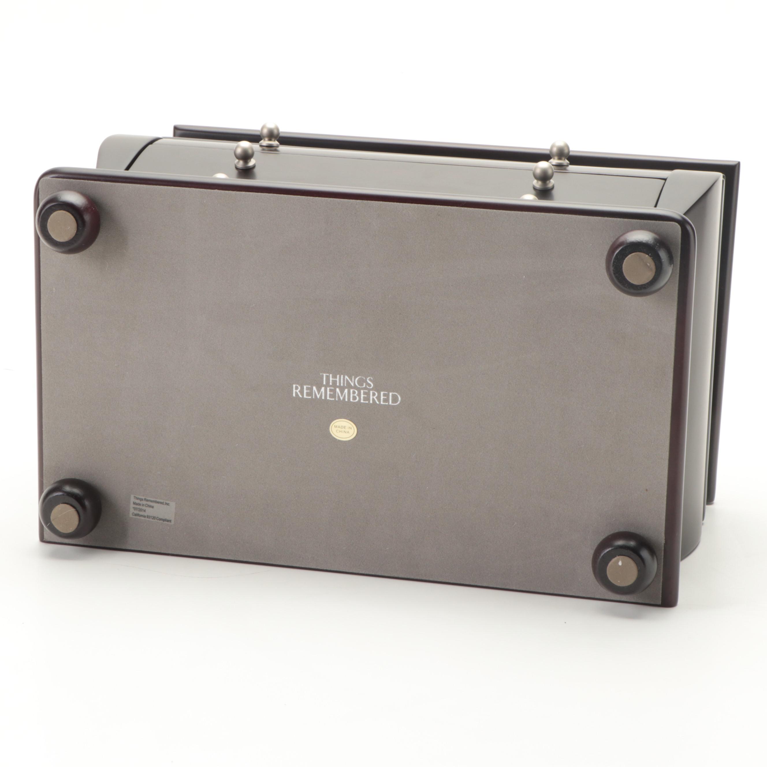 Things Remembered Espresso Finish Three-Drawer Jewelry Box