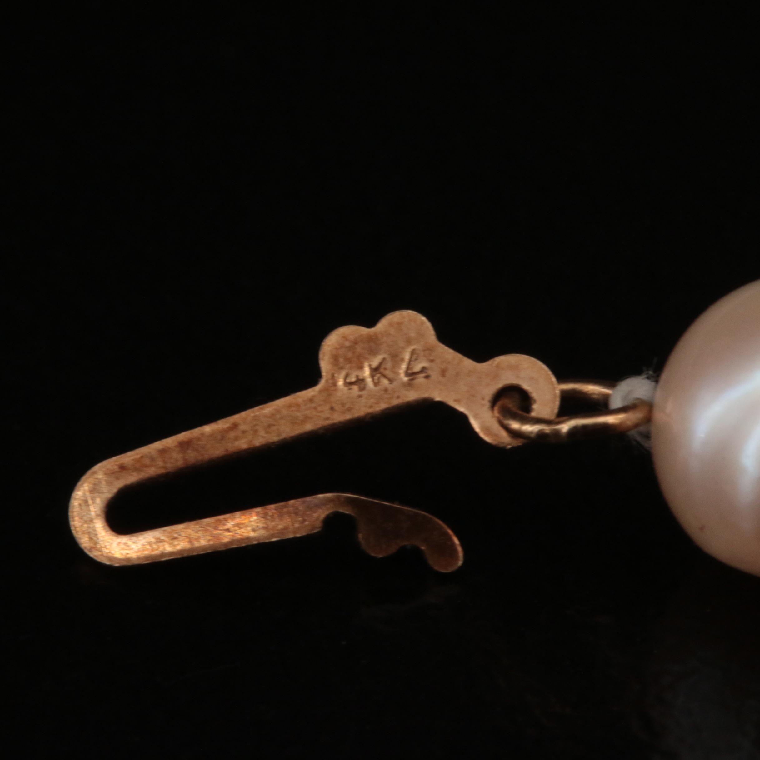 Pearl Graduating Necklace with 14K Clasp