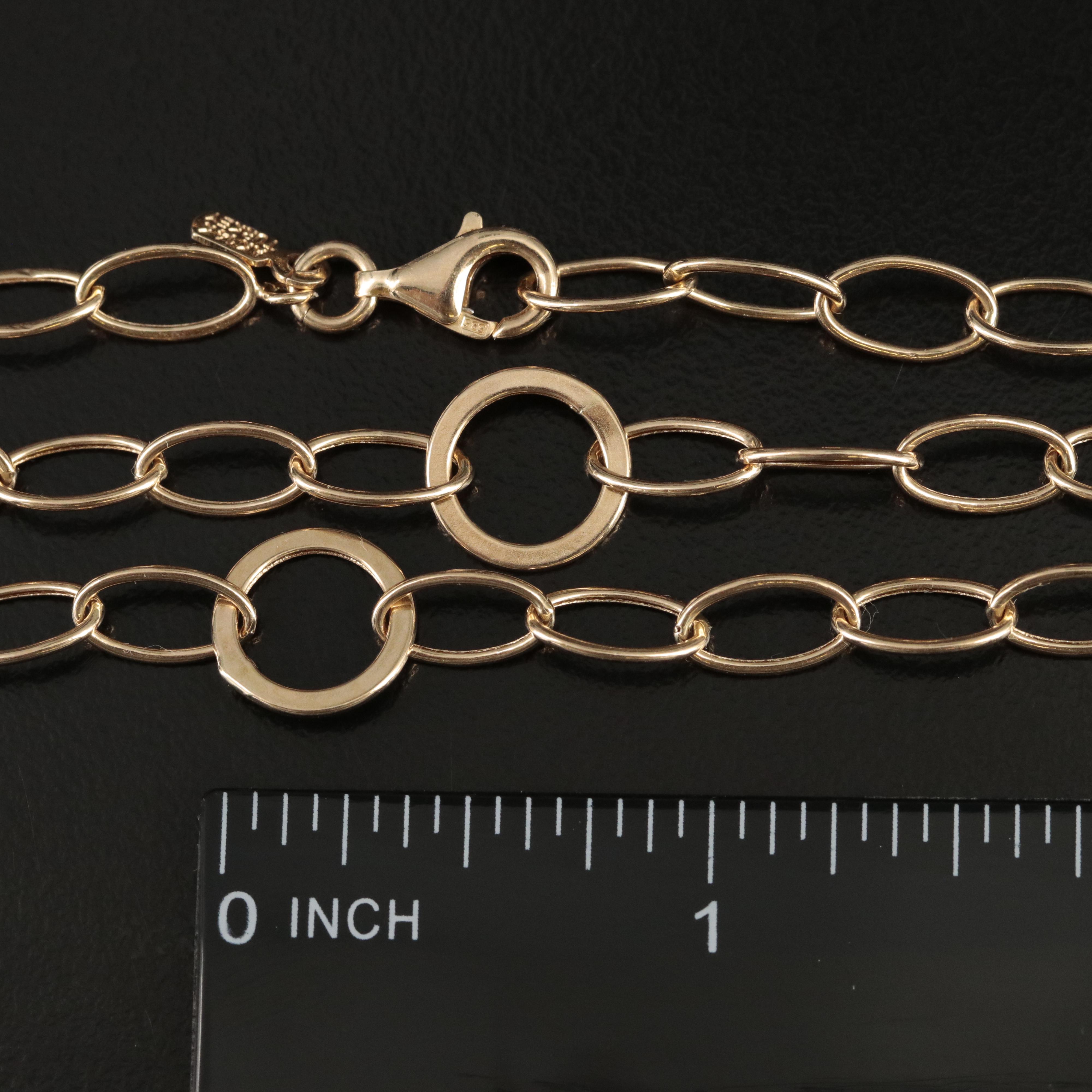 14K Oval Link Necklace