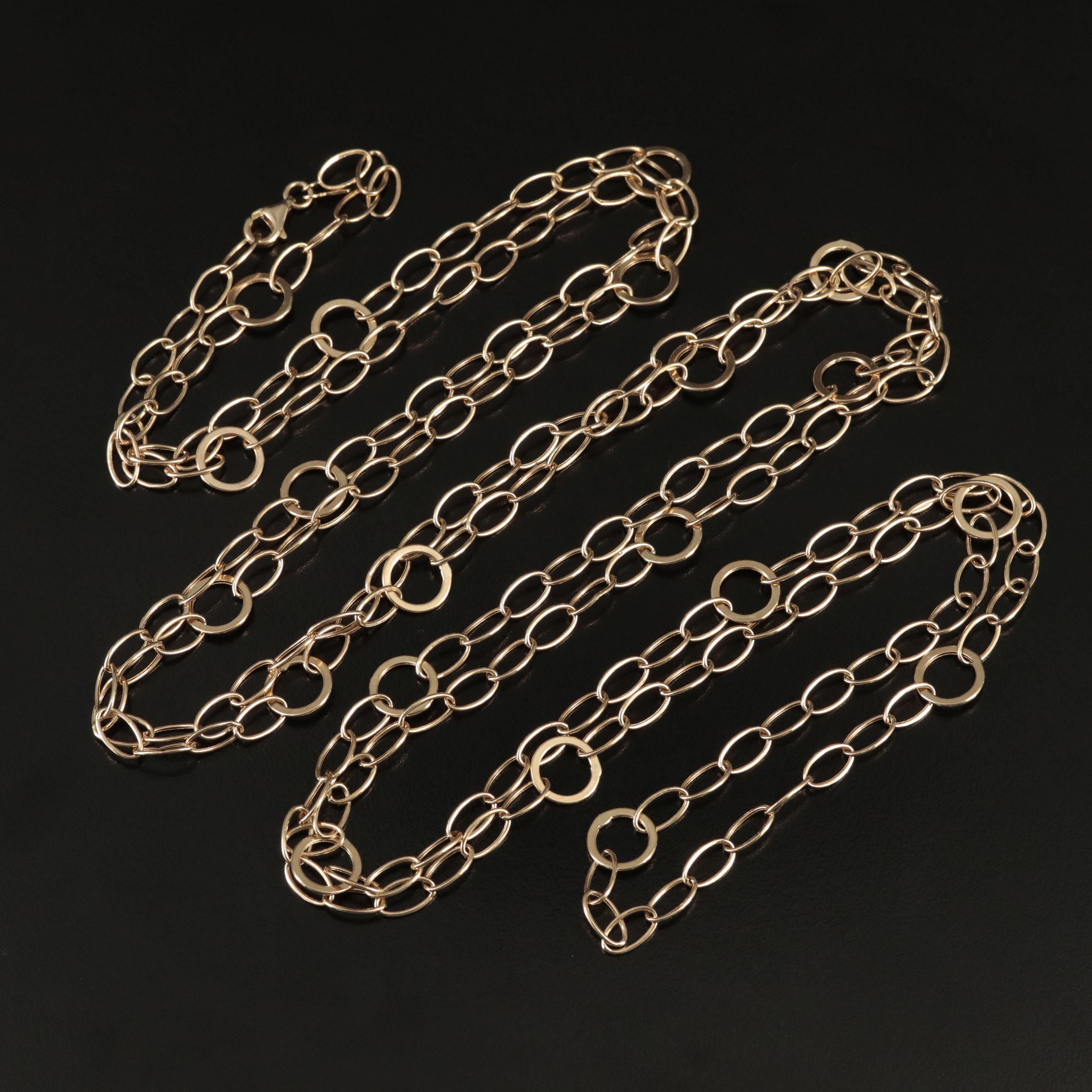 14K Oval Link Necklace
