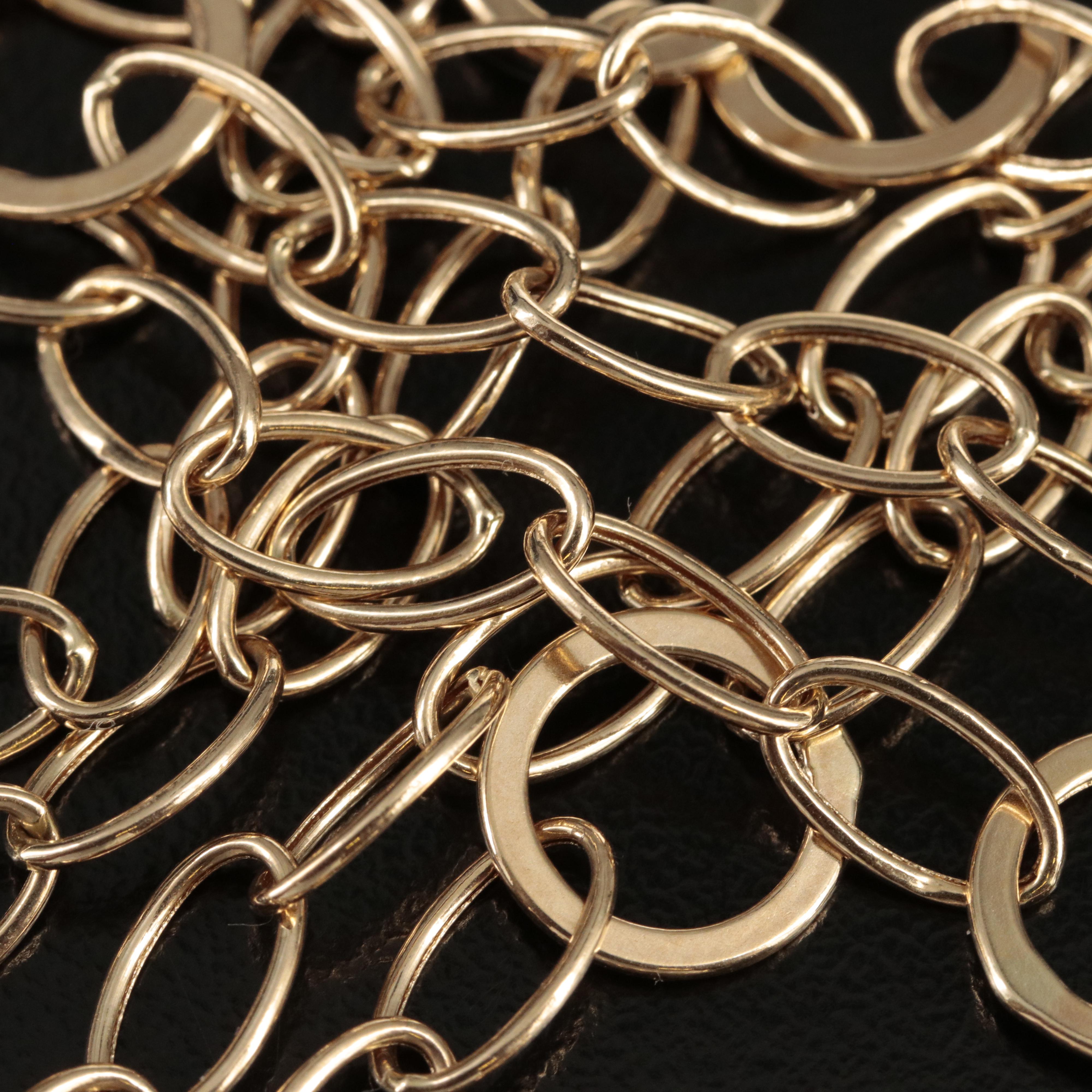 14K Oval Link Necklace
