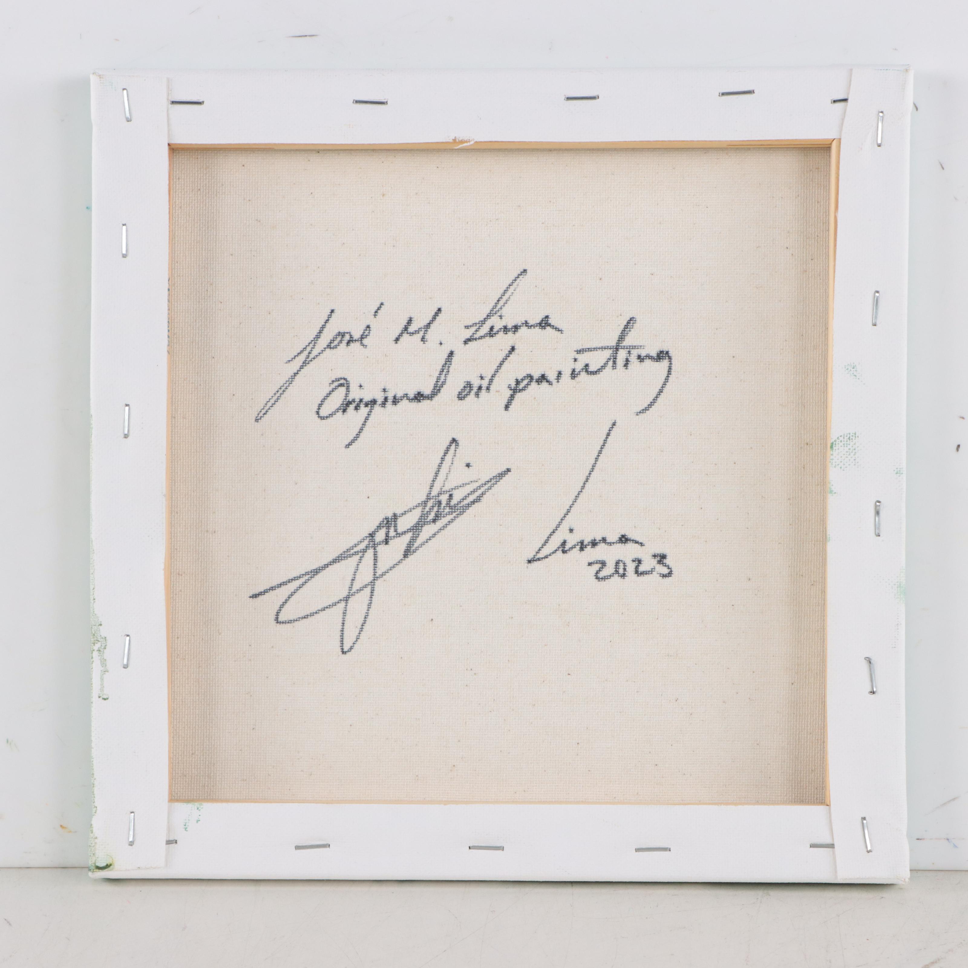 José M. Lima Oil Painting of Hummingbirds, 2023