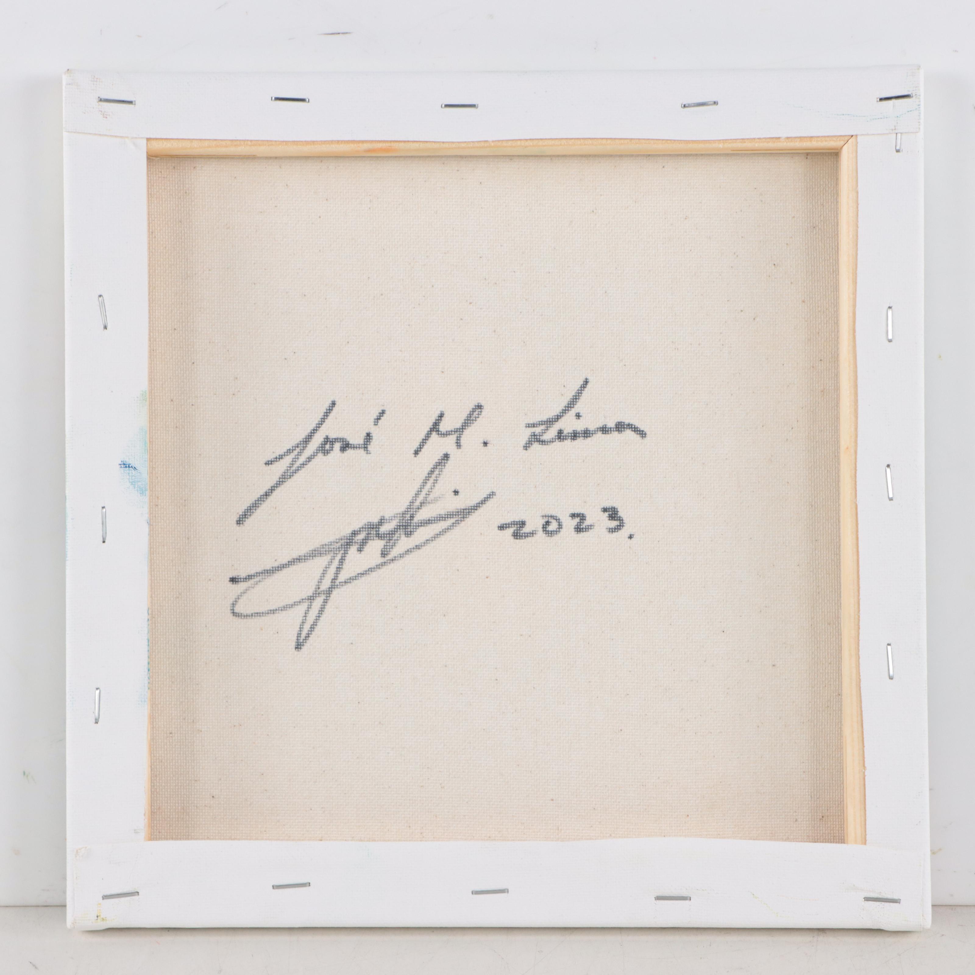 José M. Lima Oil Painting of Corgi, 2023