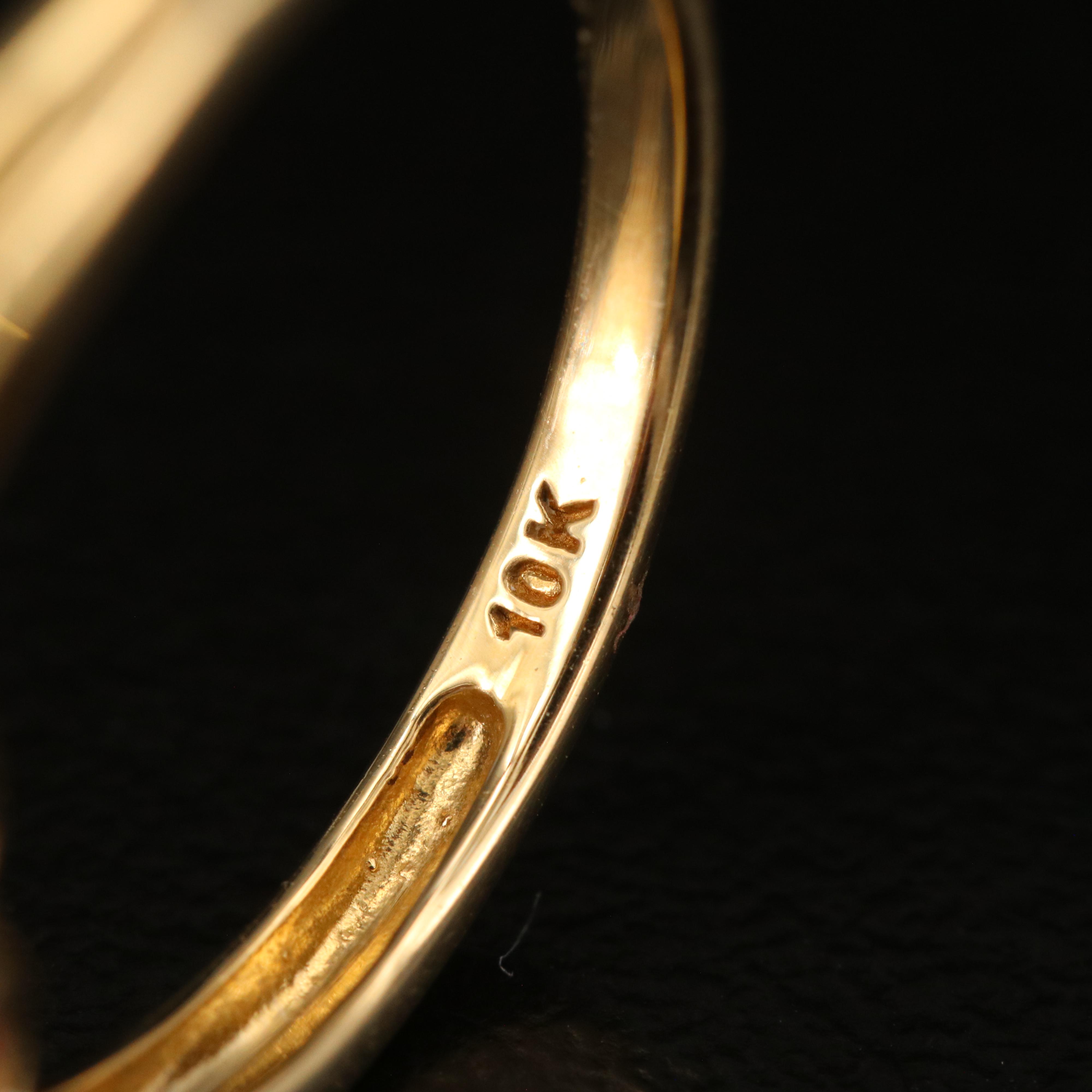 10K Amethyst and Diamond Ring