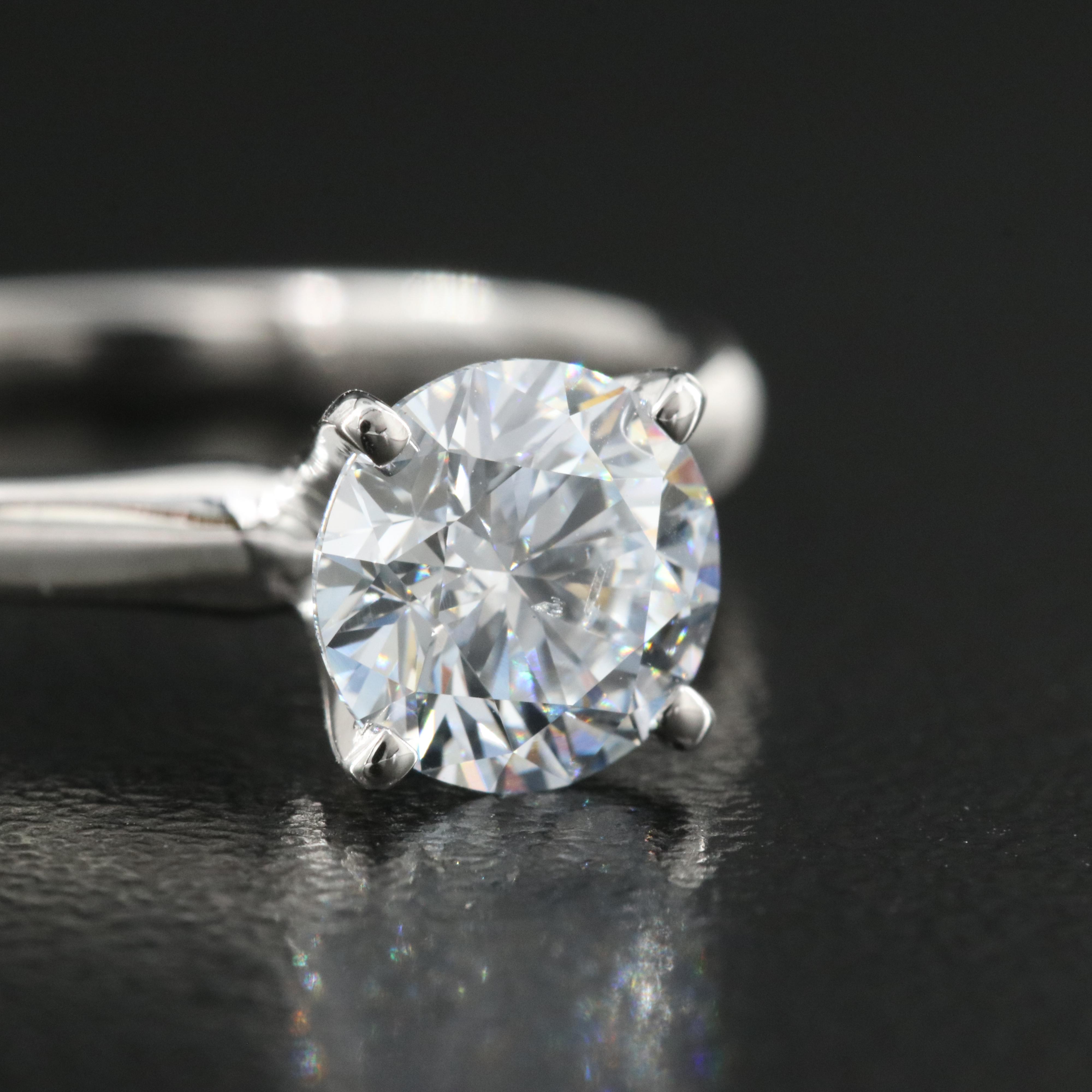 14K 1.13 CT Lab Grown Diamond Solitaire Ring