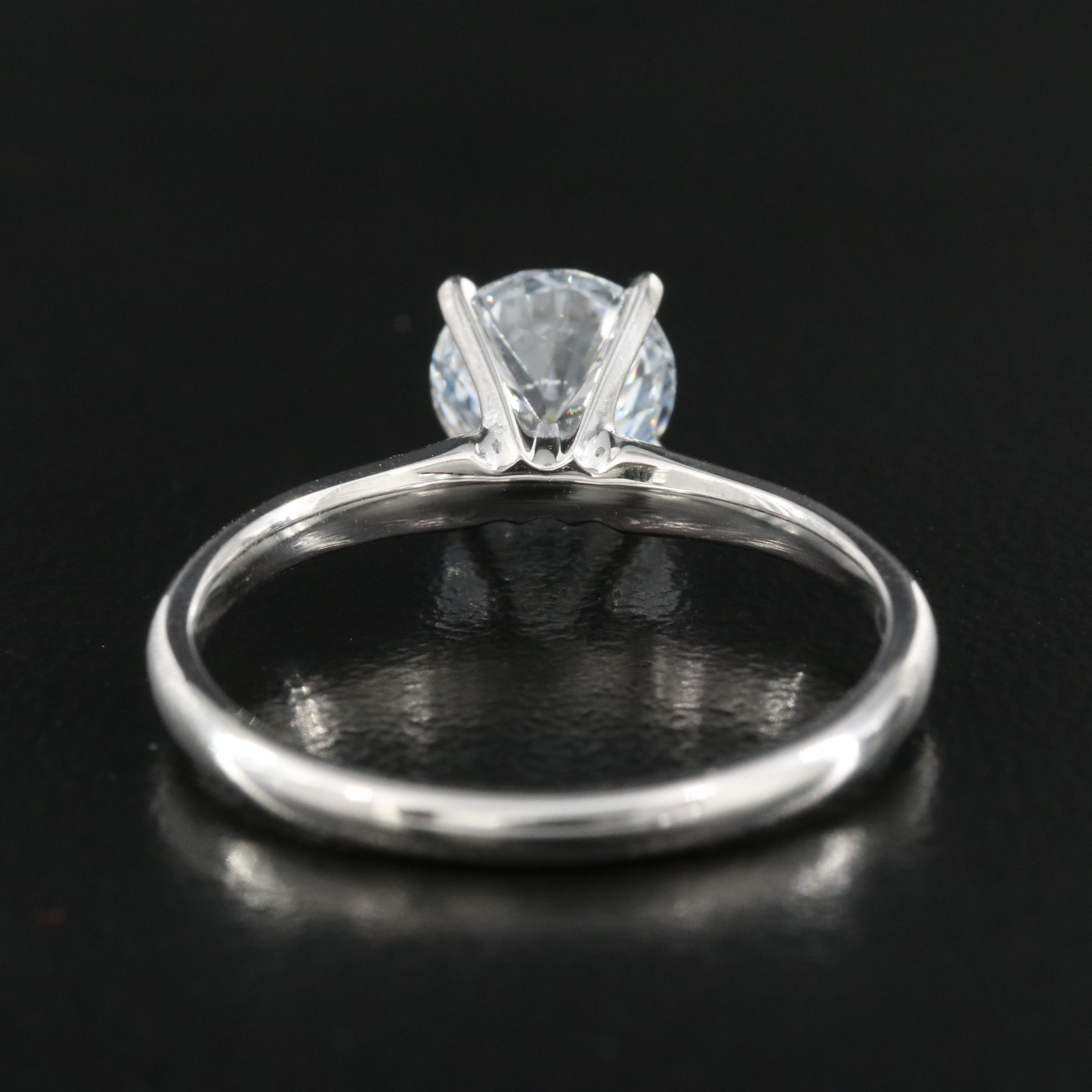 14K 1.13 CT Lab Grown Diamond Solitaire Ring
