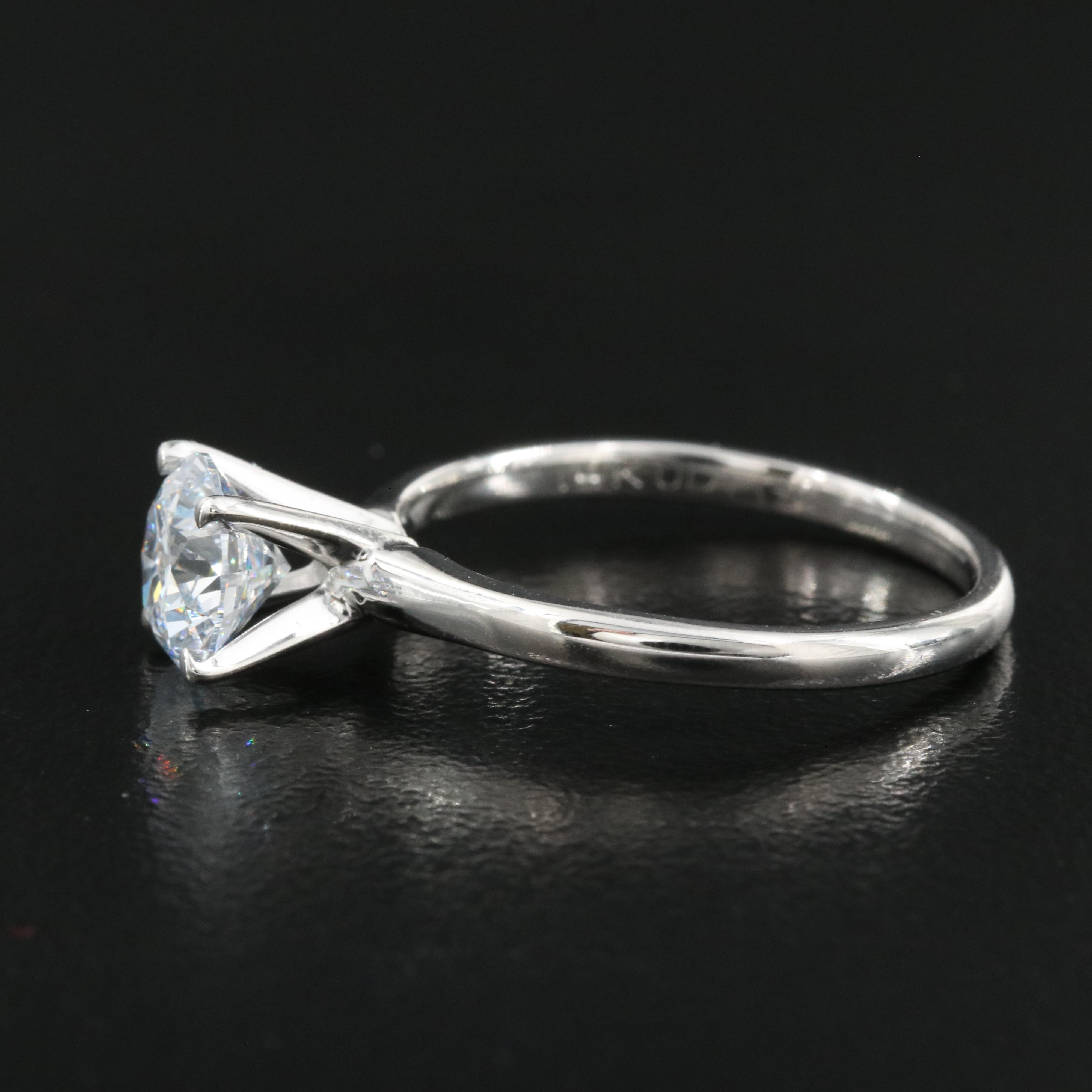 14K 1.13 CT Lab Grown Diamond Solitaire Ring