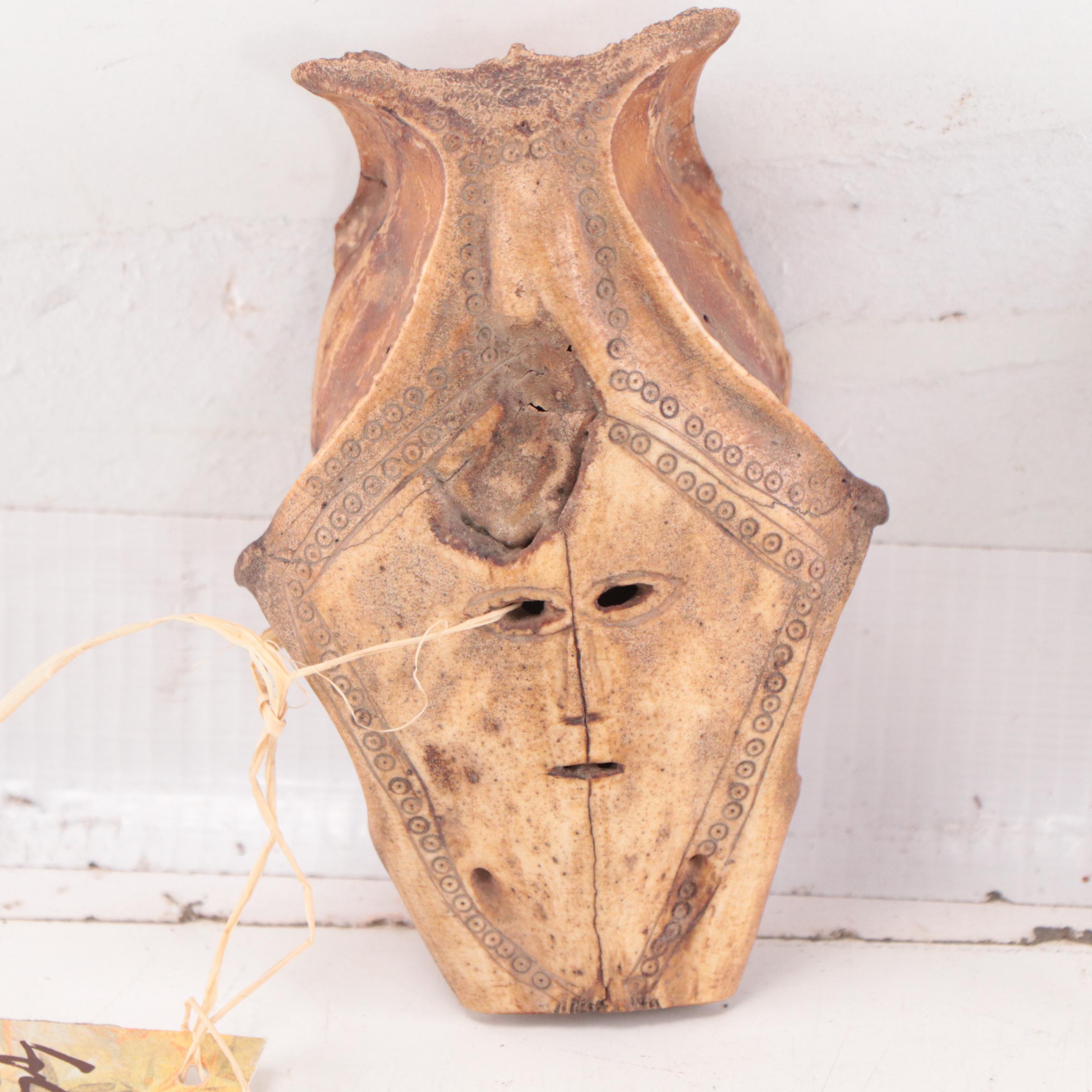 Timor Carved Skull Masks, Mid-20th Century