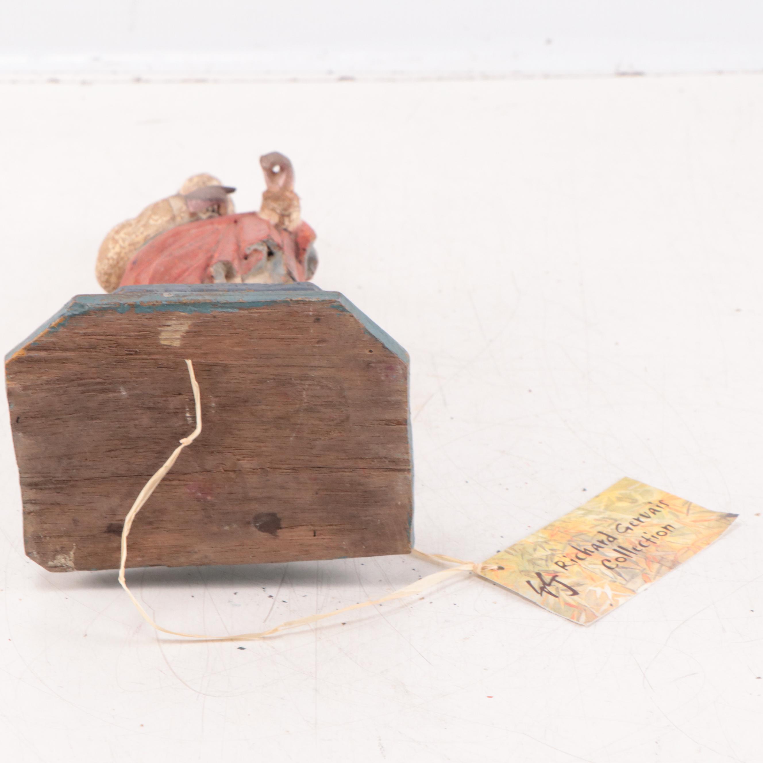 French-Vietnamese Polychromed Wooden Figure of Saint Joseph, Early 20th Century