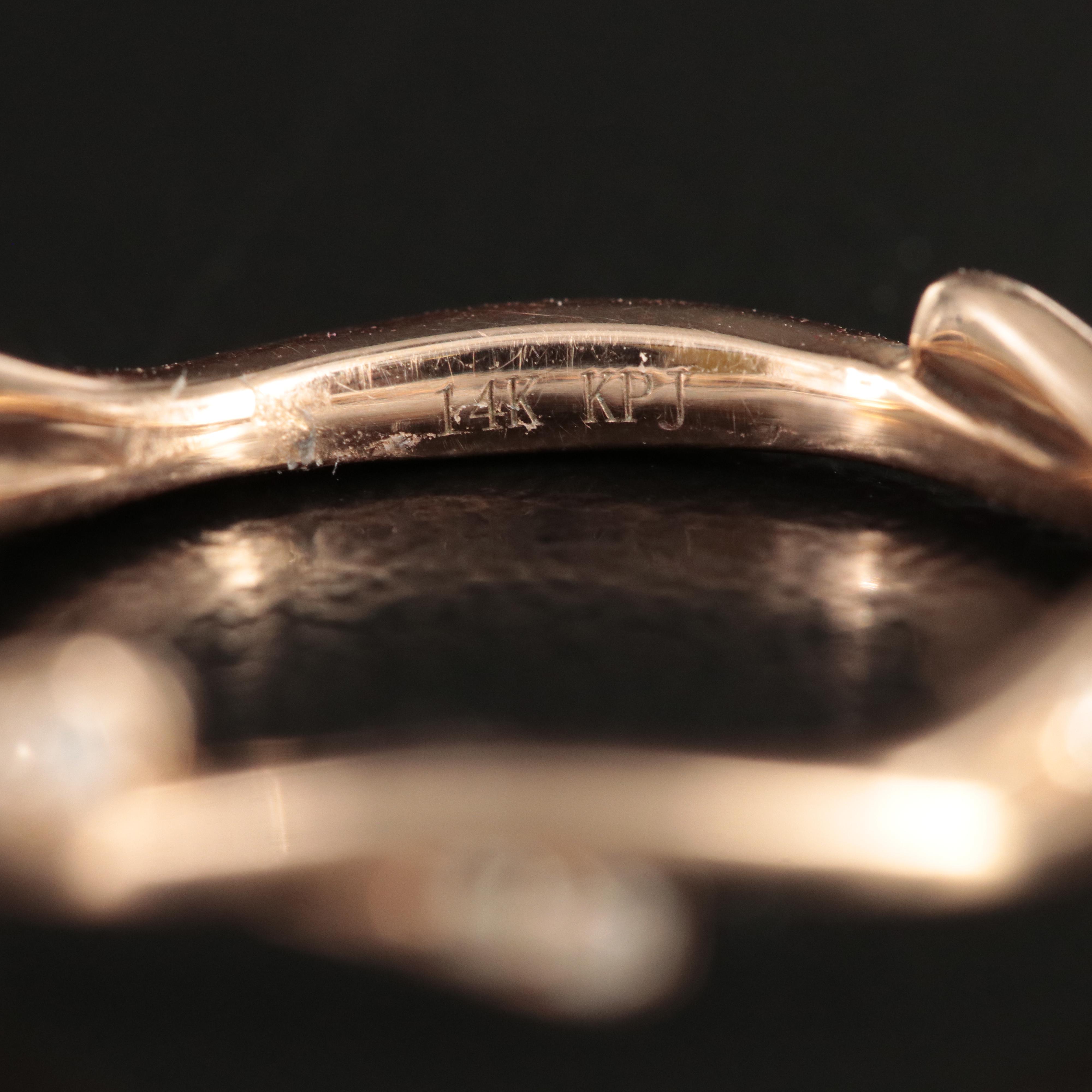 14K Rose Gold 0.10 CTW Diamond Band