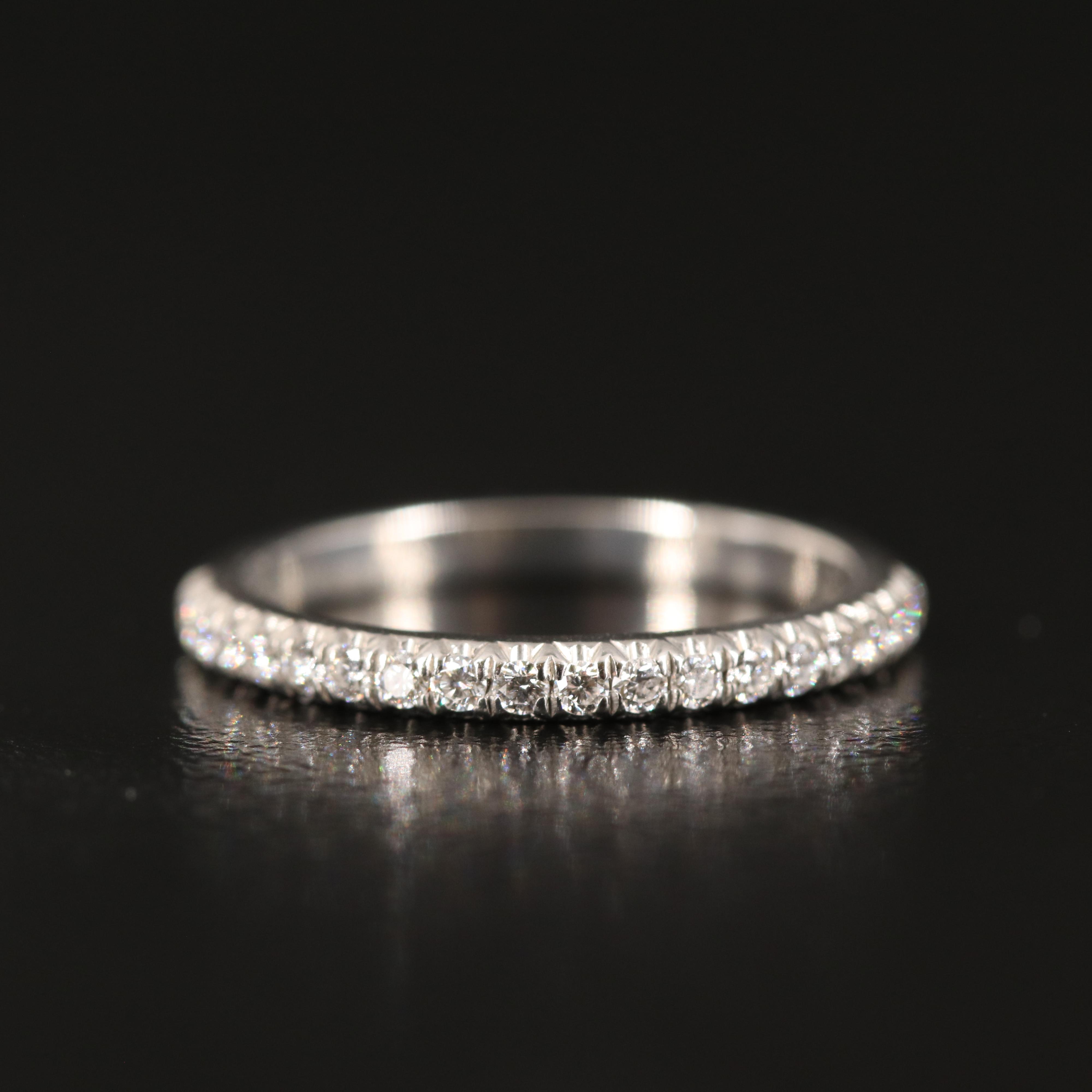 Tiffany & Co. "Soleste" Platinum 0.30 CTW Diamond Half Eternity Ring