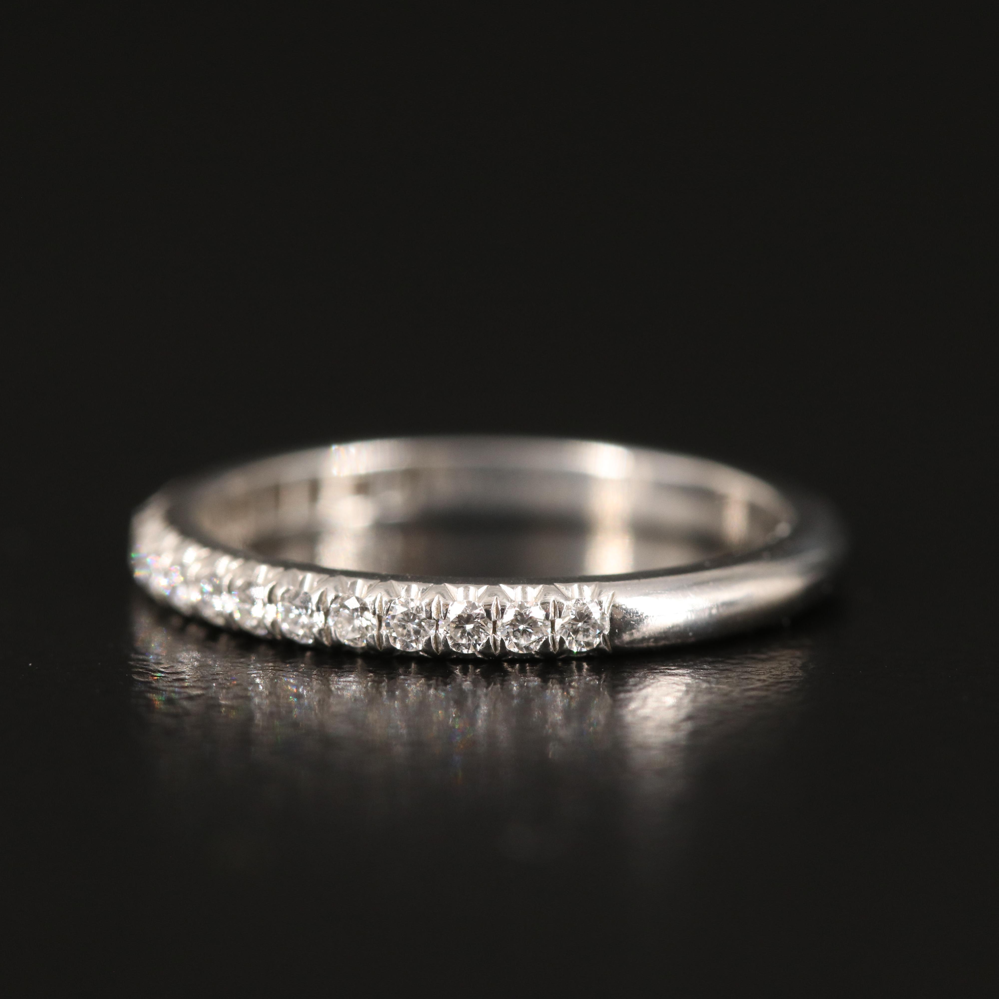 Tiffany & Co. "Soleste" Platinum 0.30 CTW Diamond Half Eternity Ring