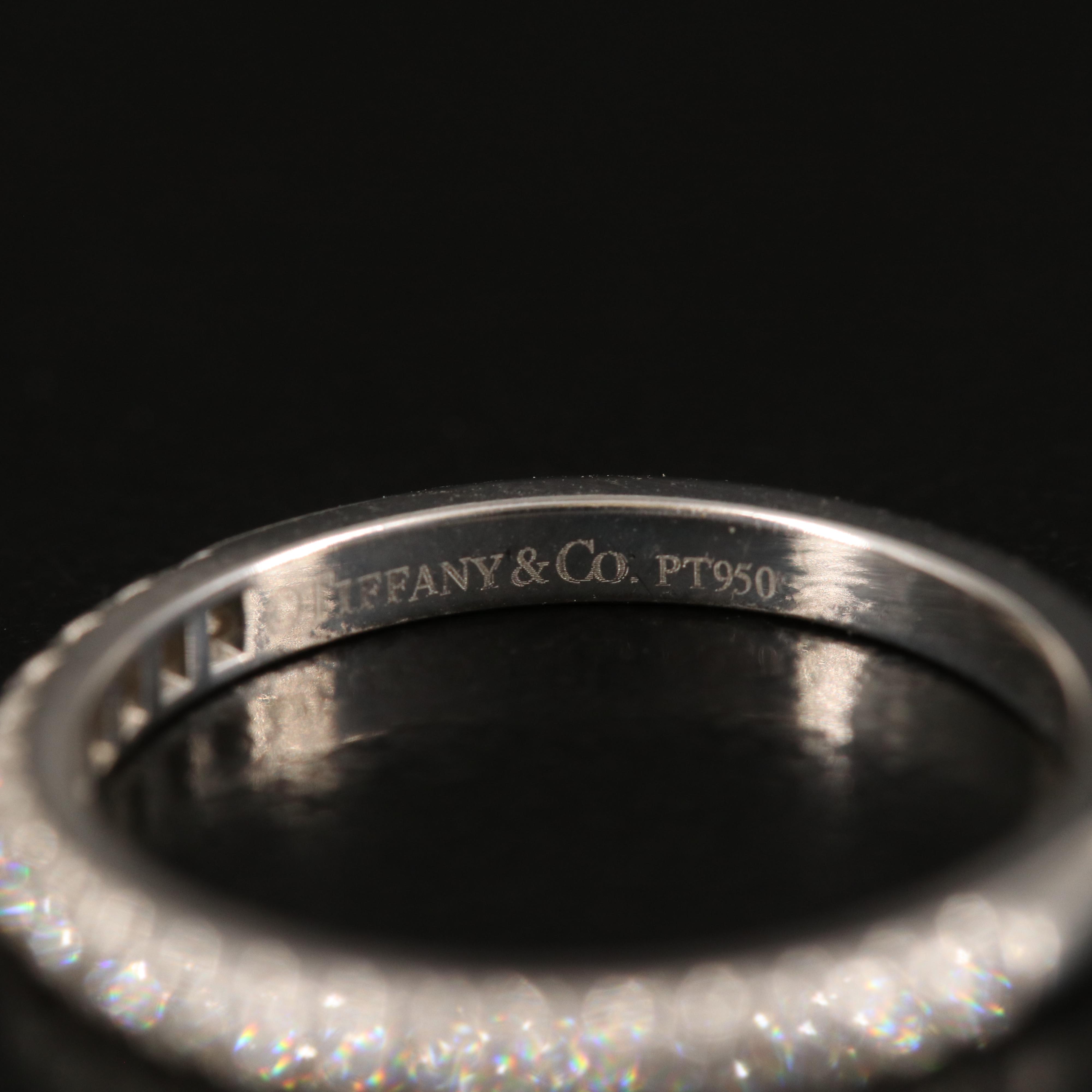 Tiffany & Co. "Soleste" Platinum 0.30 CTW Diamond Half Eternity Ring