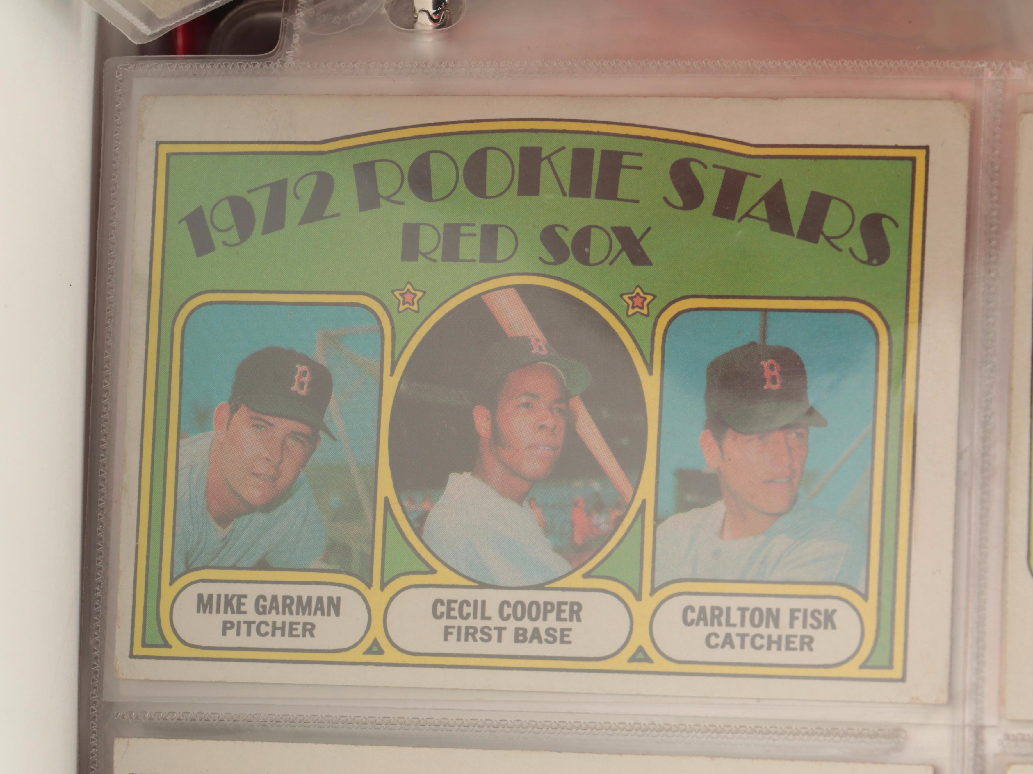 1972 Topps Baseball Cards Complete Set Including Carlton Fisk Rookie
