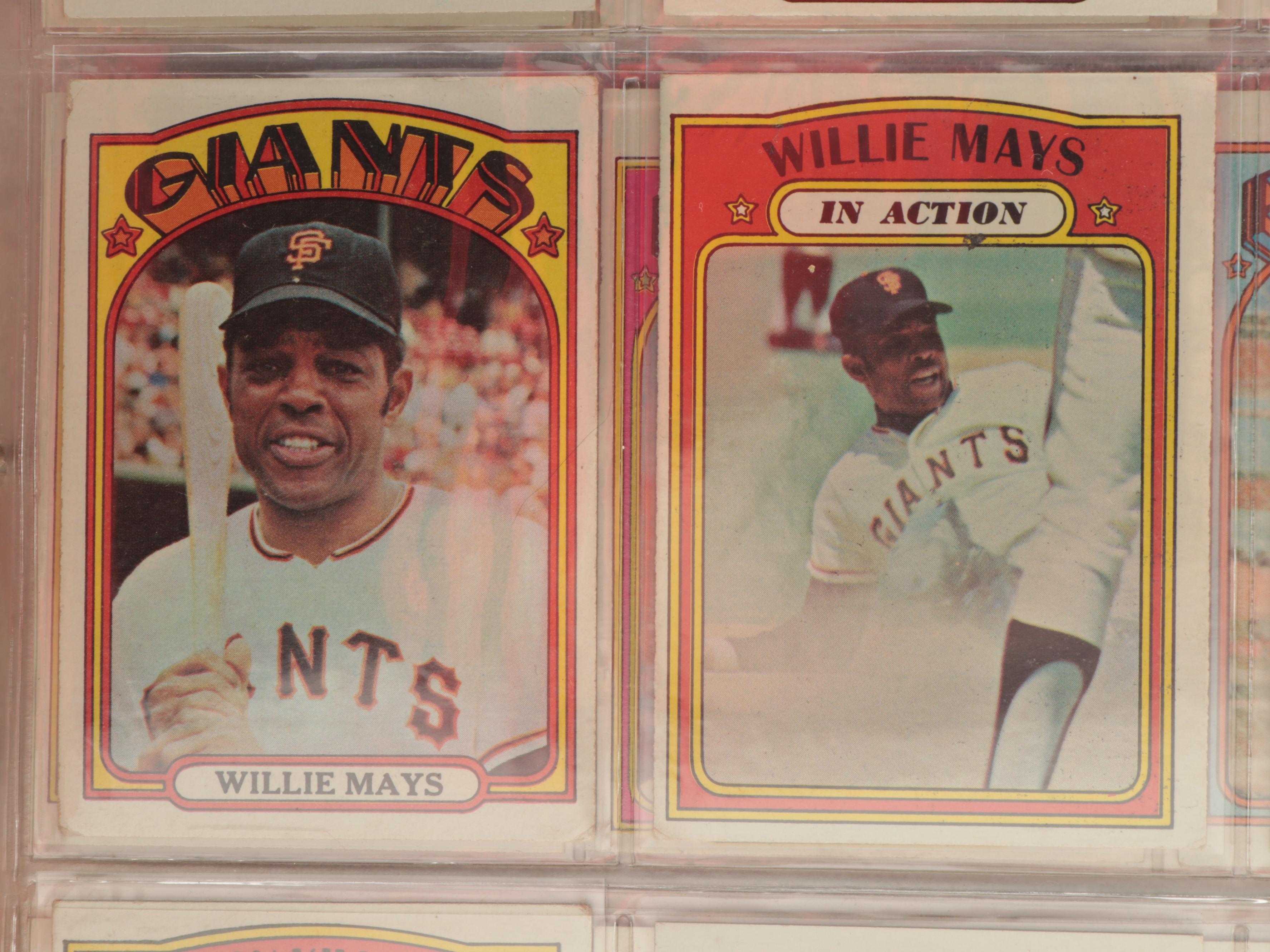 1972 Topps Baseball Cards Complete Set Including Carlton Fisk Rookie