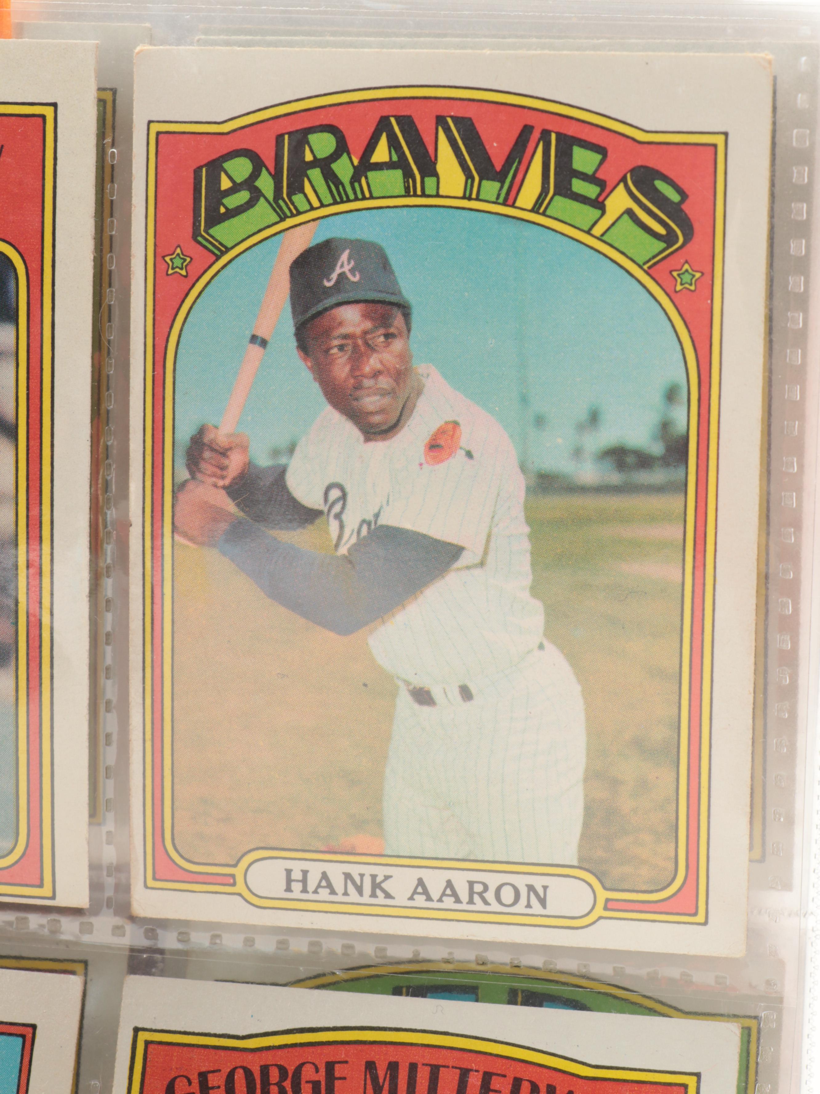 1972 Topps Baseball Cards Complete Set Including Carlton Fisk Rookie