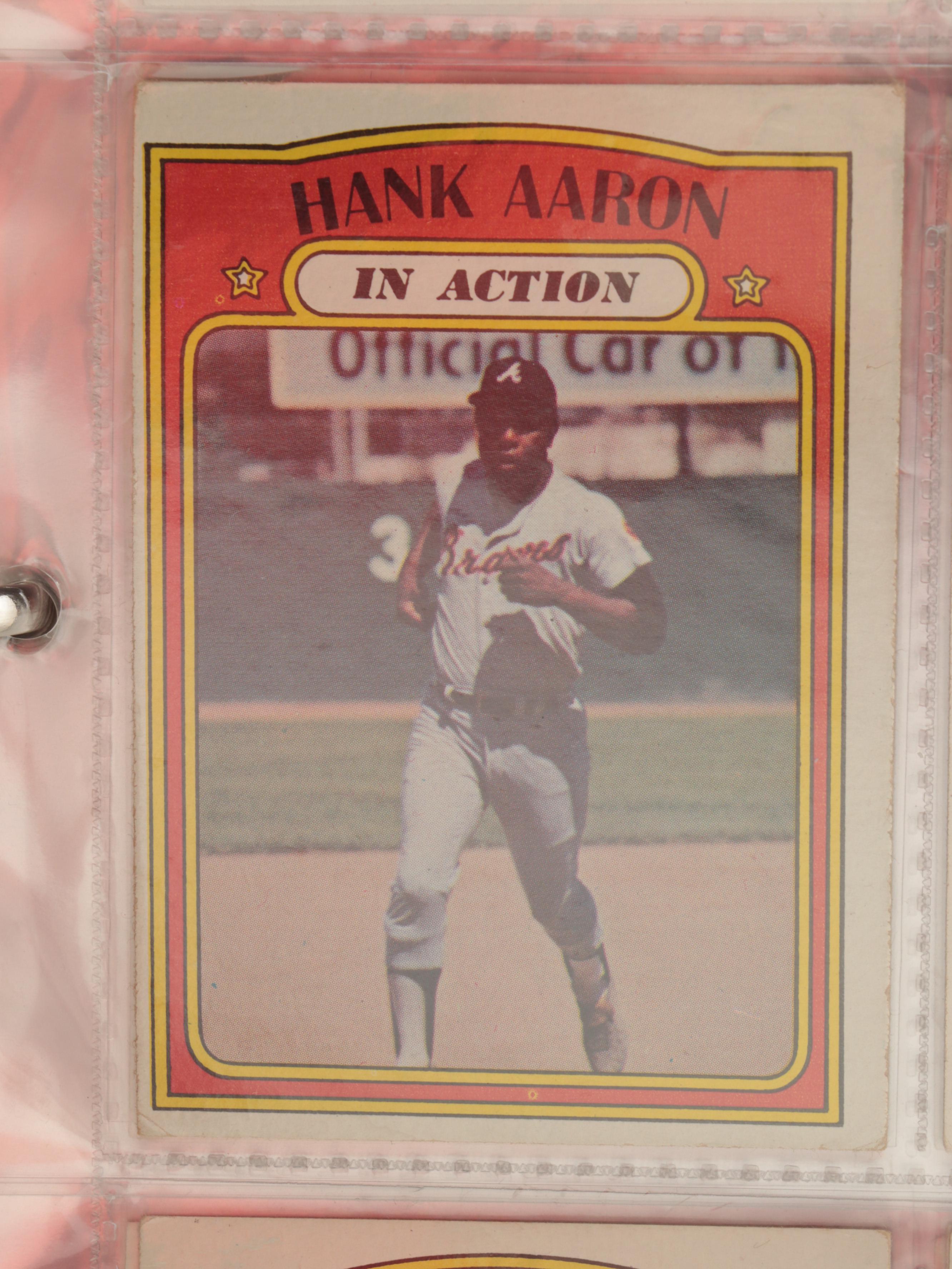 1972 Topps Baseball Cards Complete Set Including Carlton Fisk Rookie