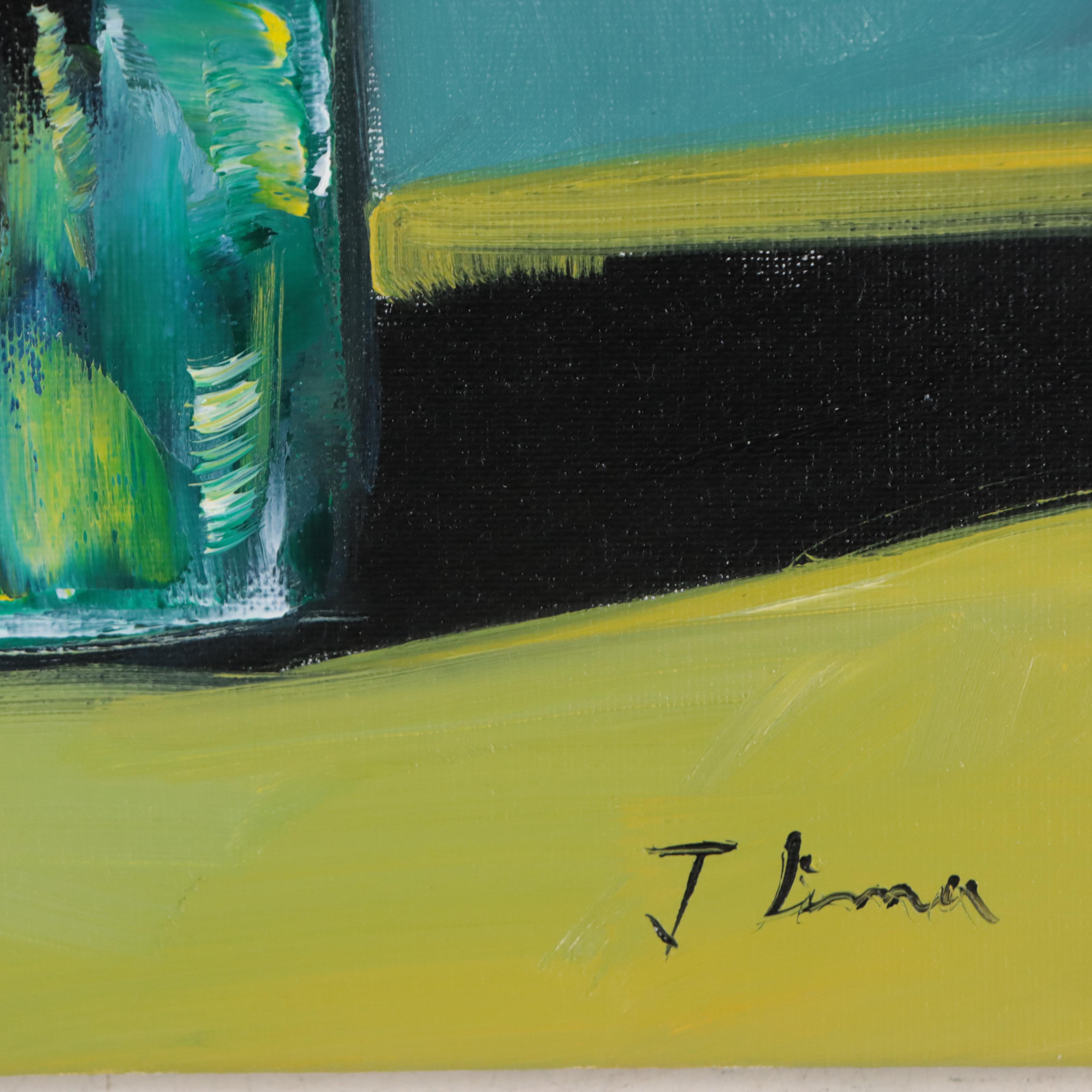 José M. Lima Floral Still Life Oil Painting, 2023