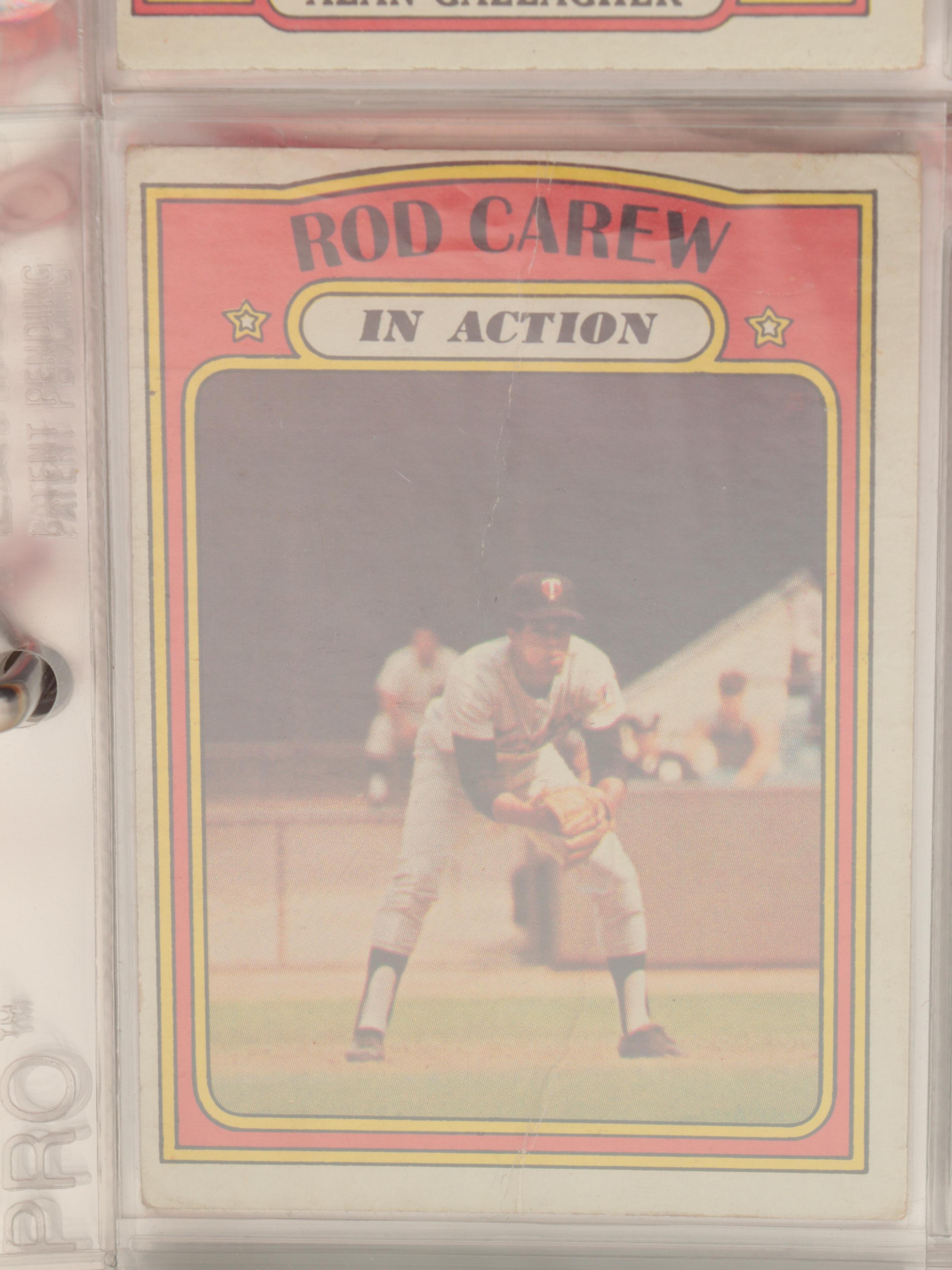 1972 Topps Baseball Cards Complete Set Including Carlton Fisk Rookie