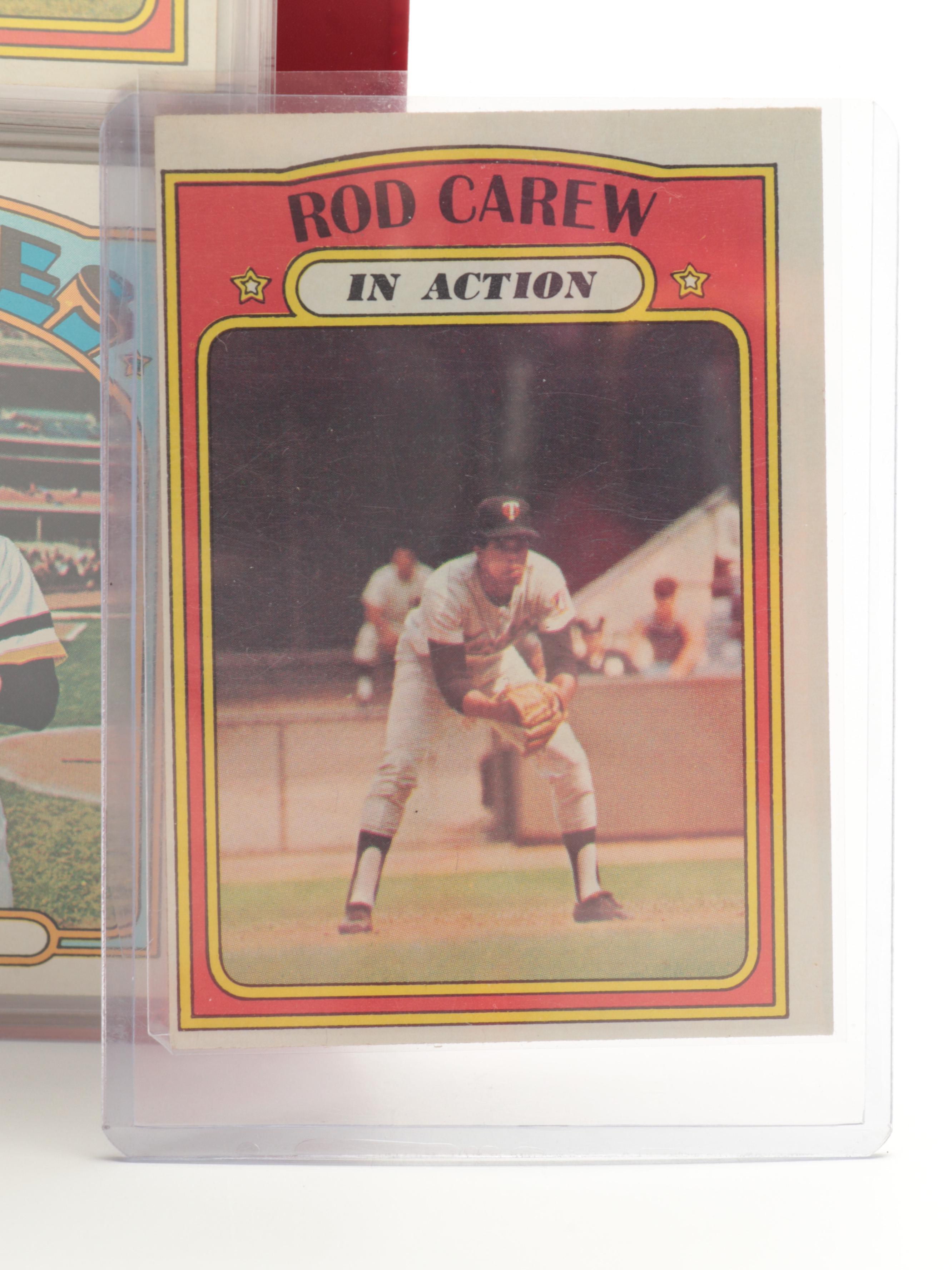 1972 Topps Baseball Cards Complete Set Including Carlton Fisk Rookie